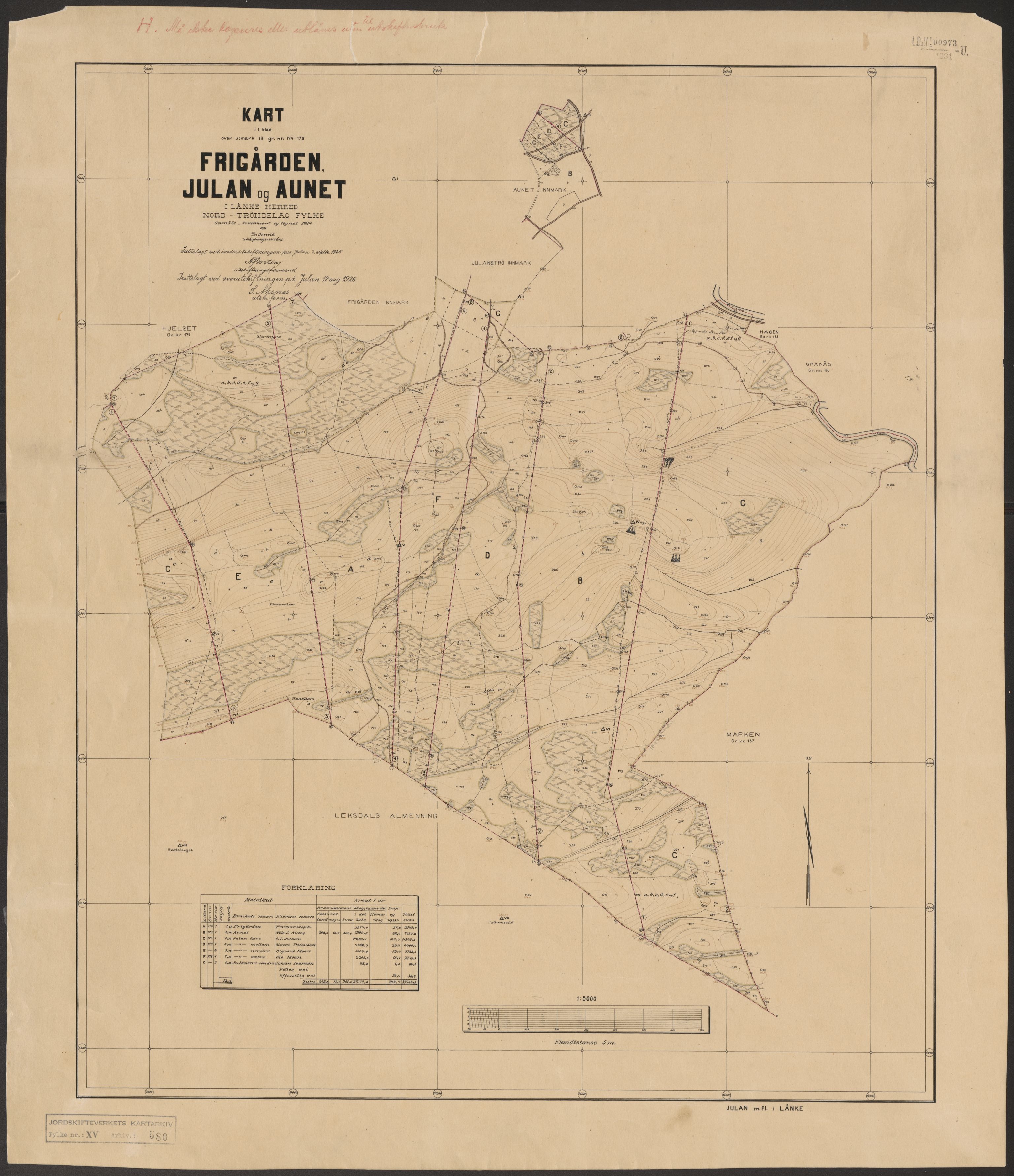 Jordskifteverkets kartarkiv, AV/RA-S-3929/T, 1859-1988, p. 754