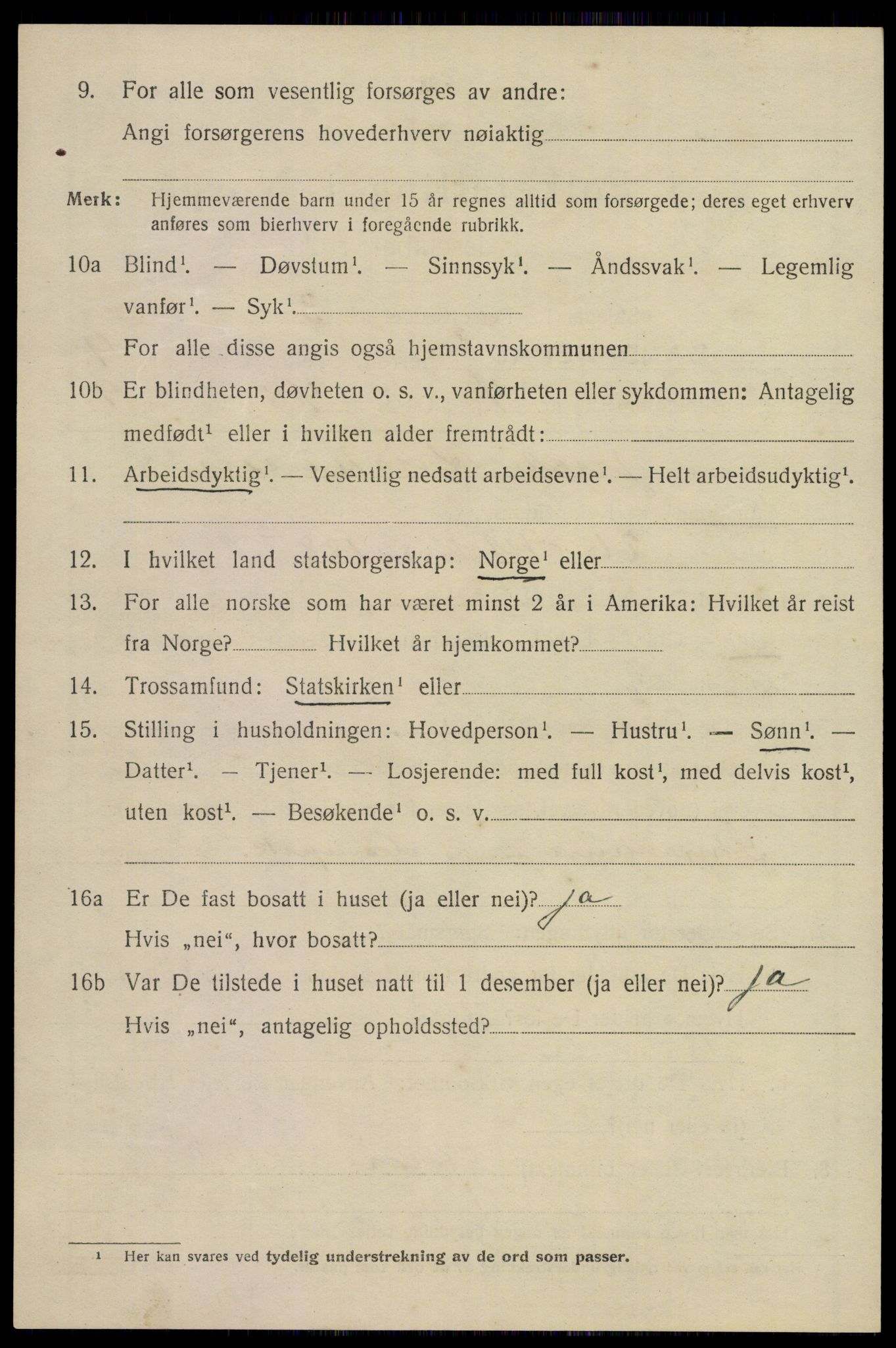 SAKO, 1920 census for Sandeherred, 1920, p. 14299