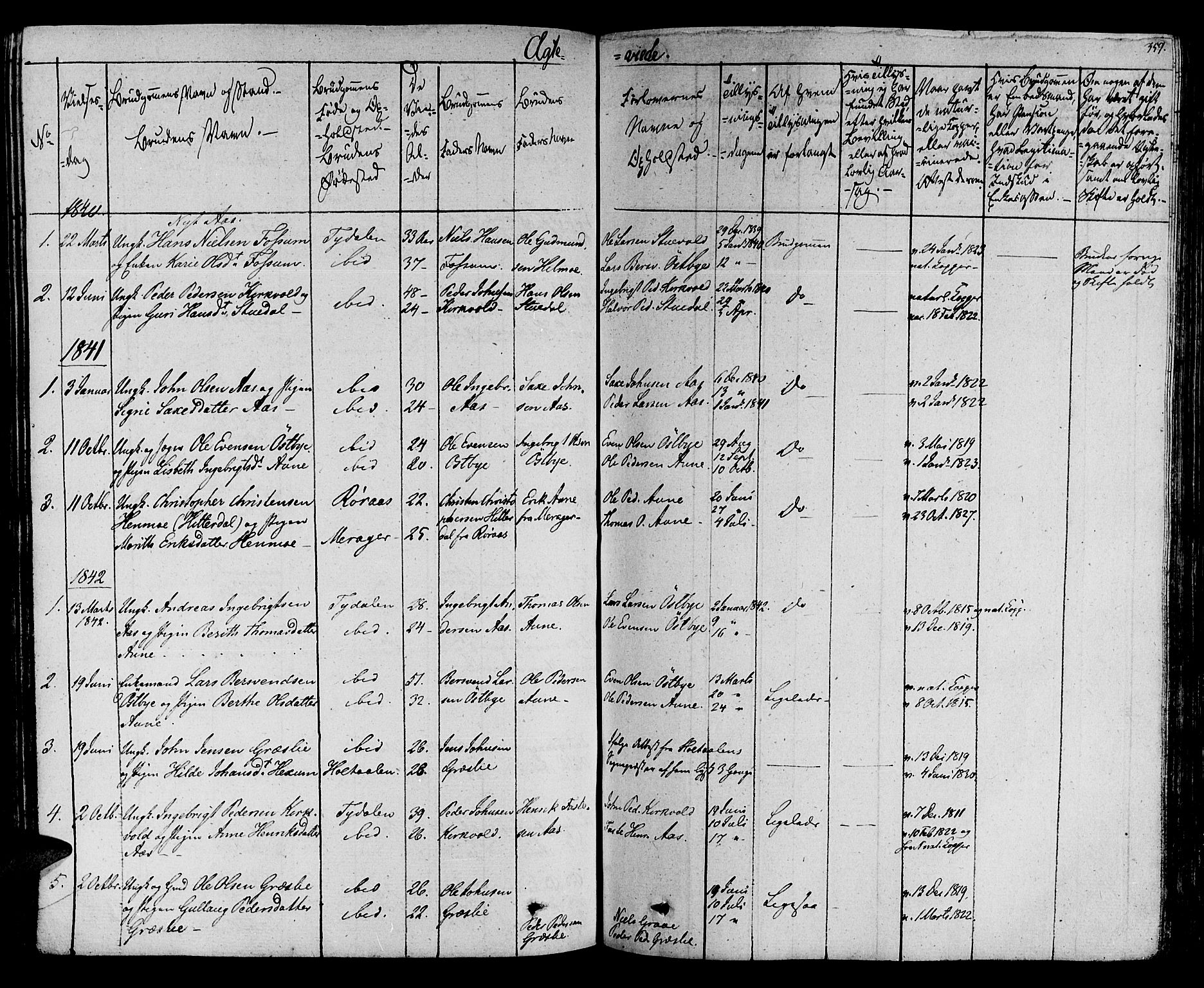 Ministerialprotokoller, klokkerbøker og fødselsregistre - Sør-Trøndelag, SAT/A-1456/695/L1144: Parish register (official) no. 695A05 /2, 1824-1842, p. 359