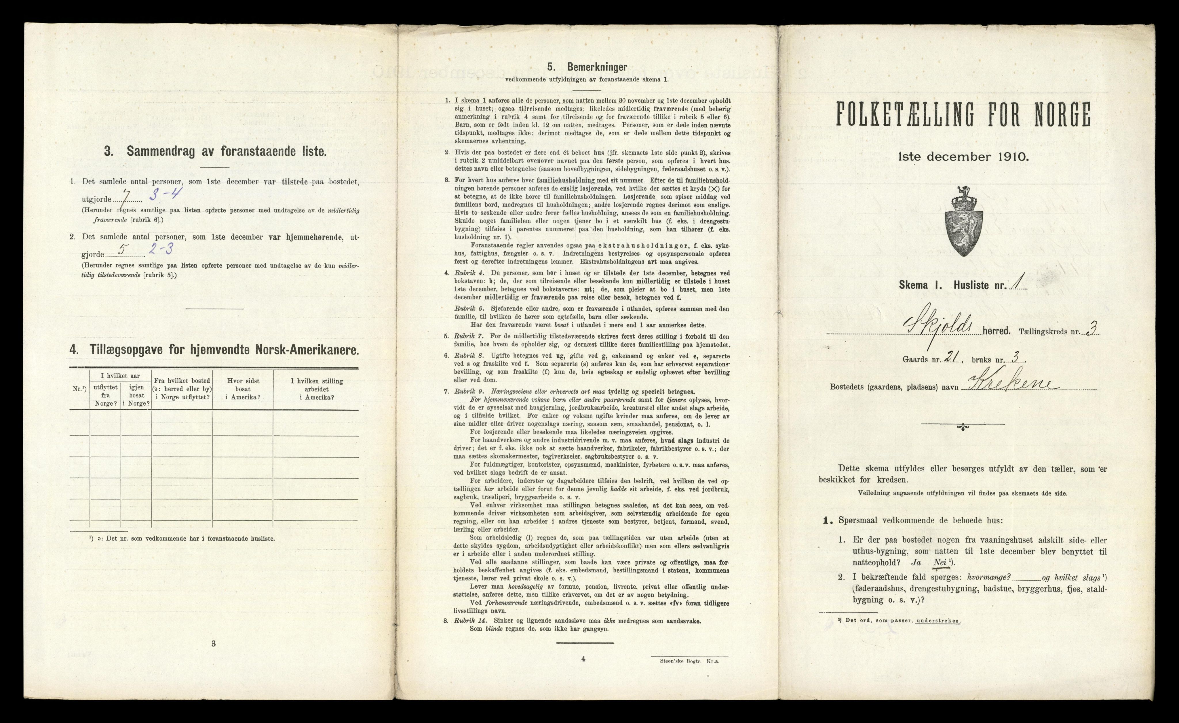 RA, 1910 census for Skjold, 1910, p. 178