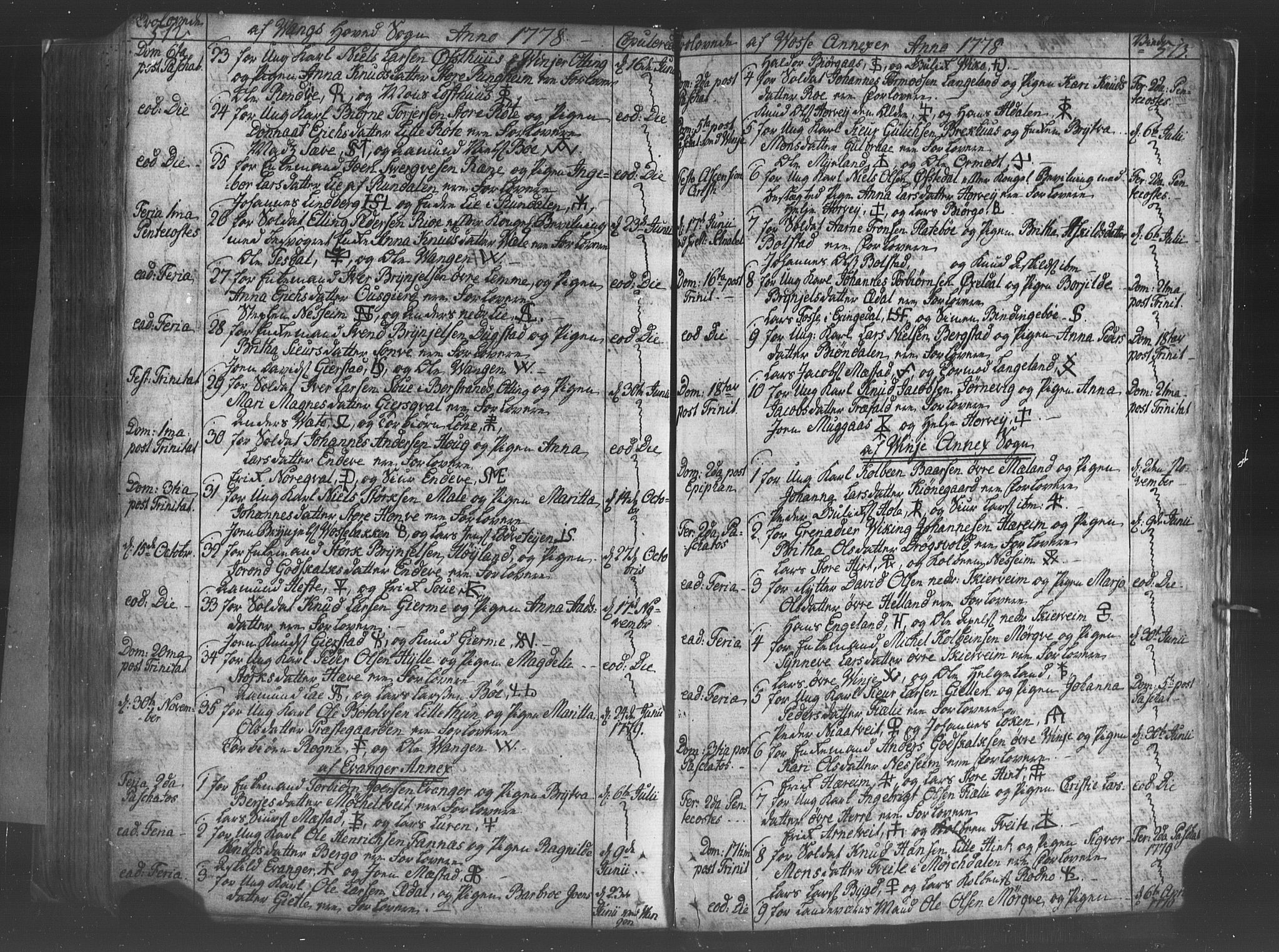 Voss sokneprestembete, SAB/A-79001/H/Haa: Parish register (official) no. A 8, 1752-1780, p. 512-513