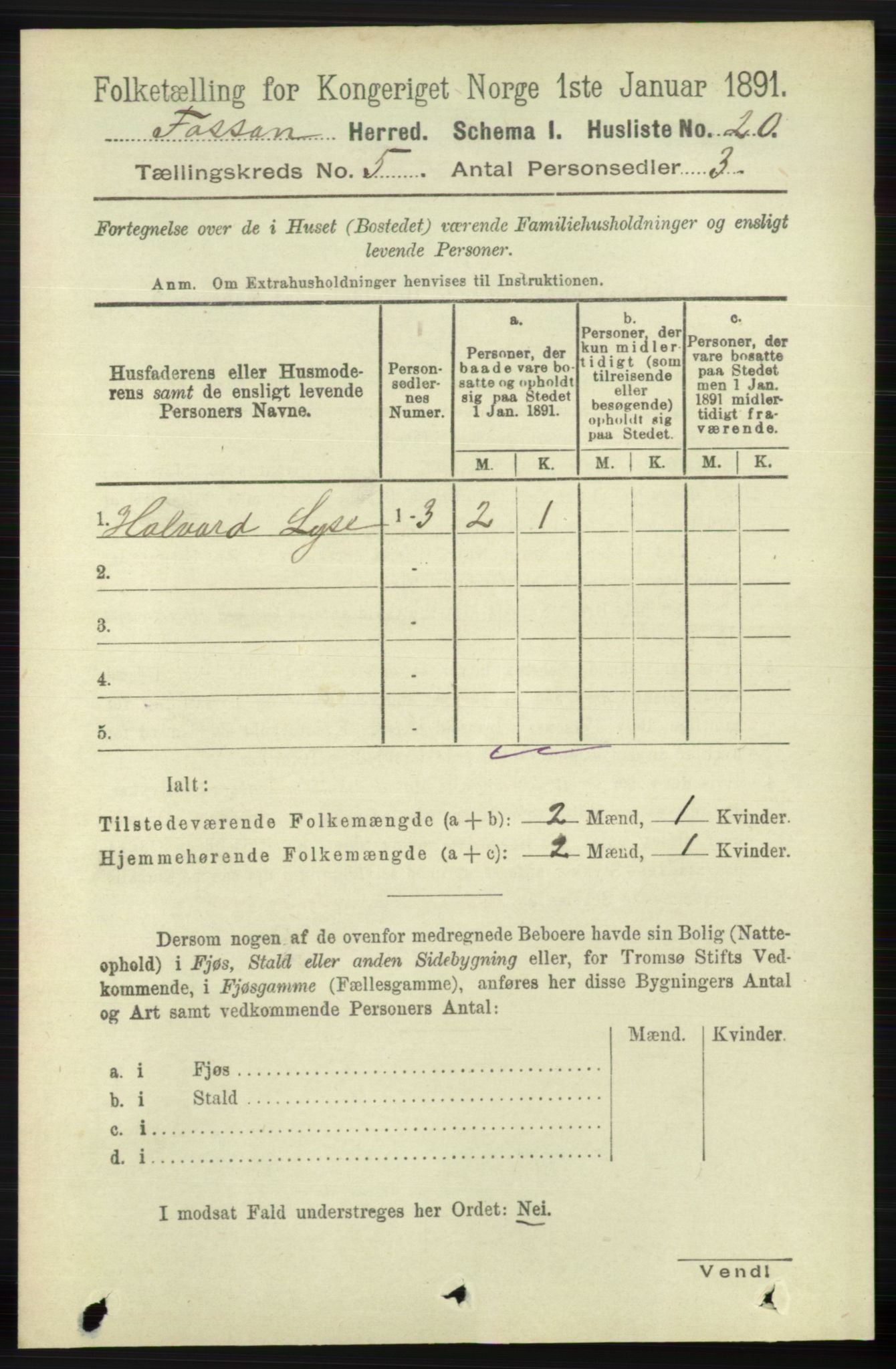 RA, 1891 census for 1129 Forsand, 1891, p. 753