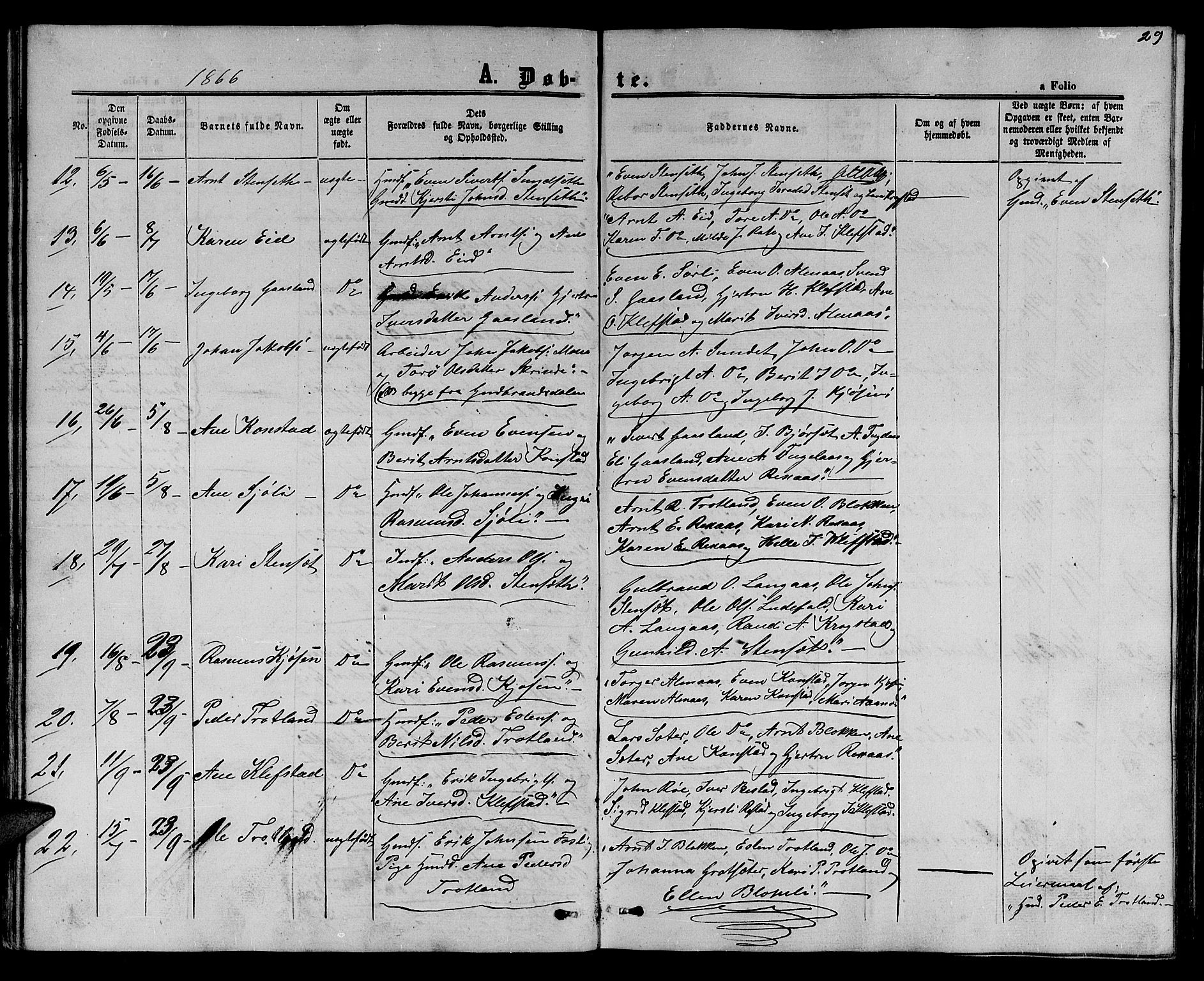 Ministerialprotokoller, klokkerbøker og fødselsregistre - Sør-Trøndelag, SAT/A-1456/694/L1131: Parish register (copy) no. 694C03, 1858-1886, p. 29