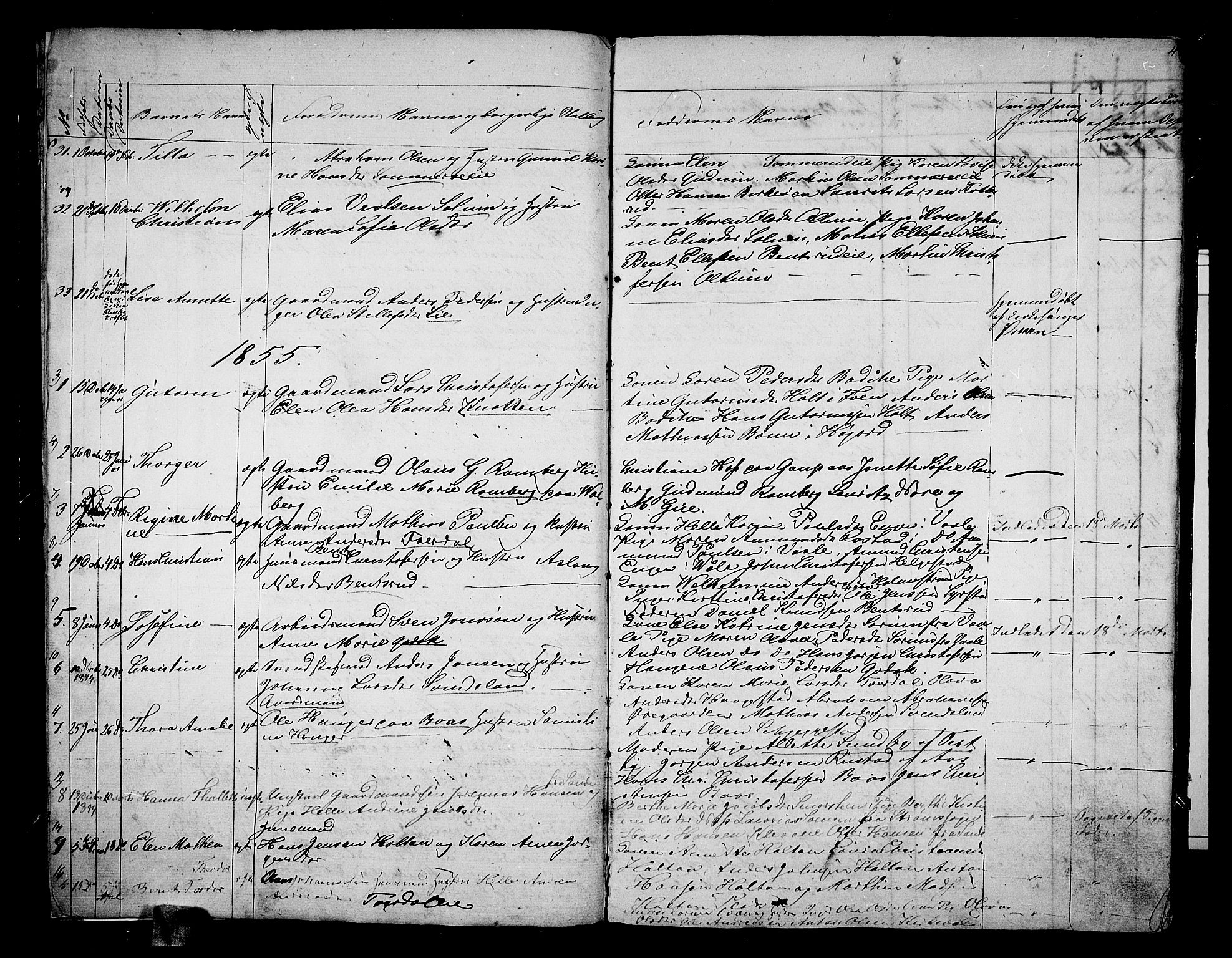 Botne kirkebøker, AV/SAKO-A-340/G/Ga/L0001: Parish register (copy) no. I 1, 1854-1867, p. 4