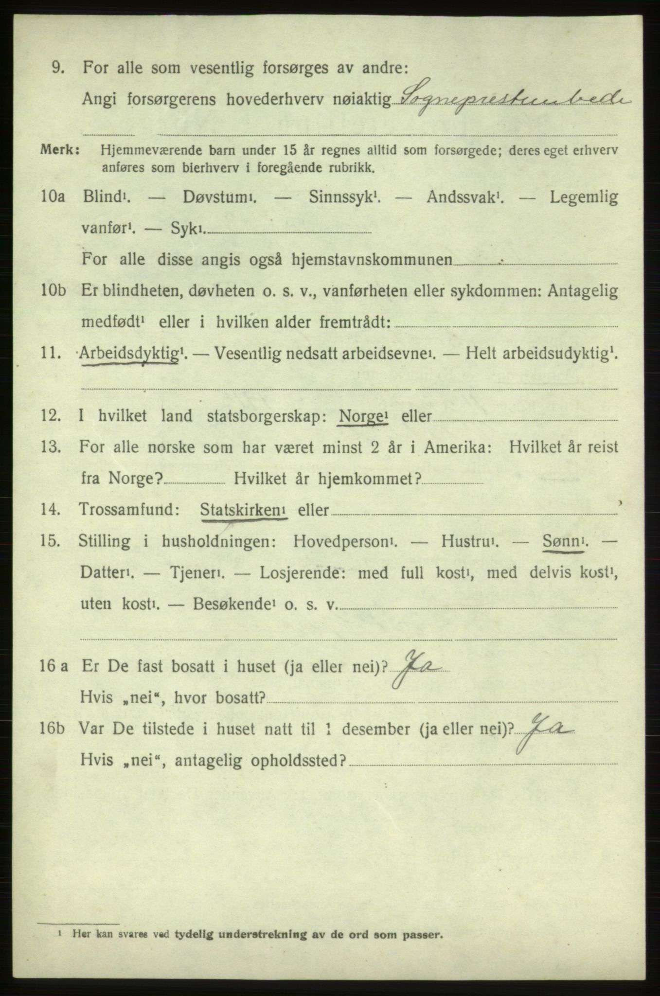 SAB, 1920 census for Vikebygd, 1920, p. 2360