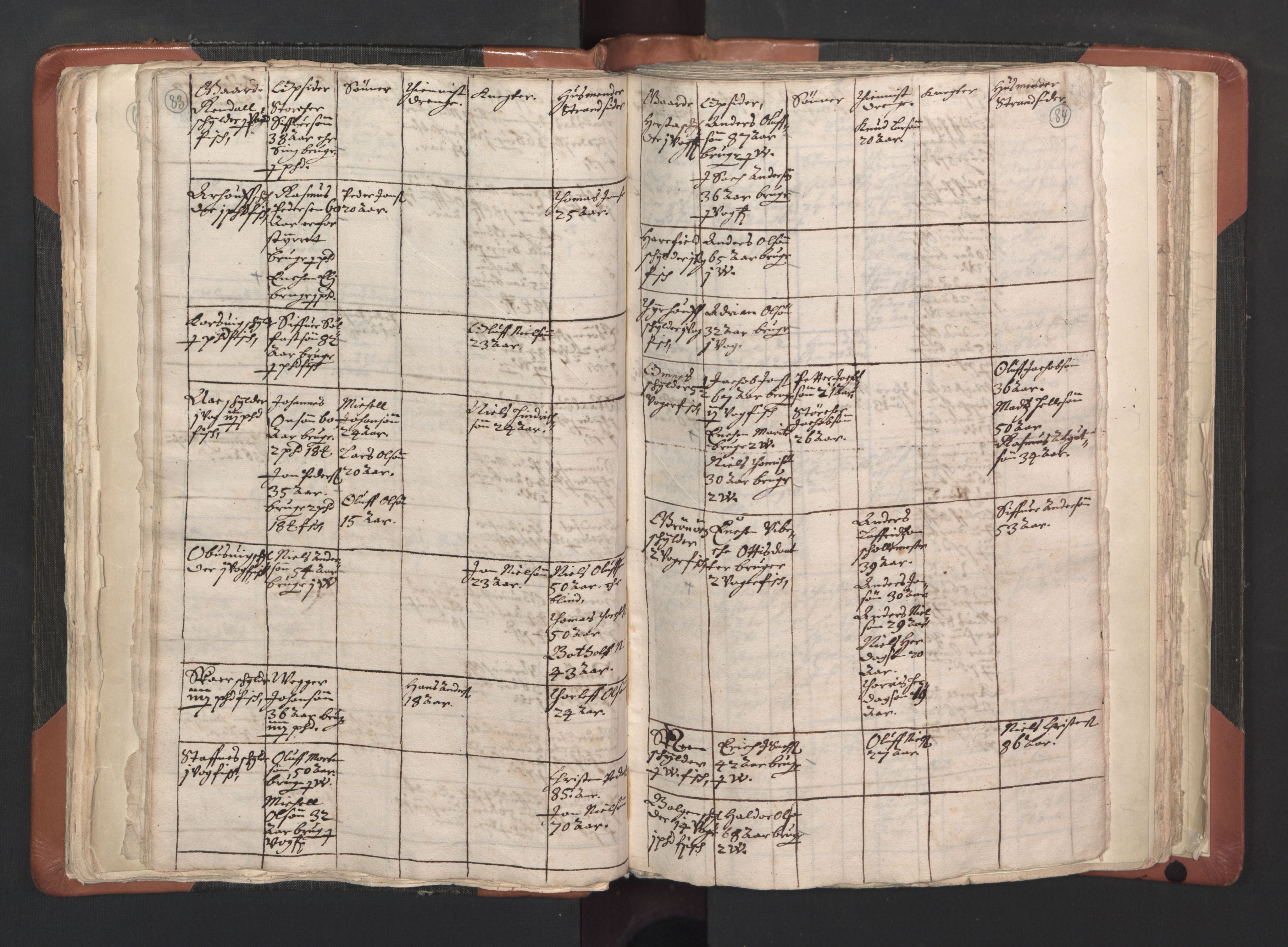 RA, Vicar's Census 1664-1666, no. 35: Helgeland deanery and Salten deanery, 1664-1666, p. 83-84