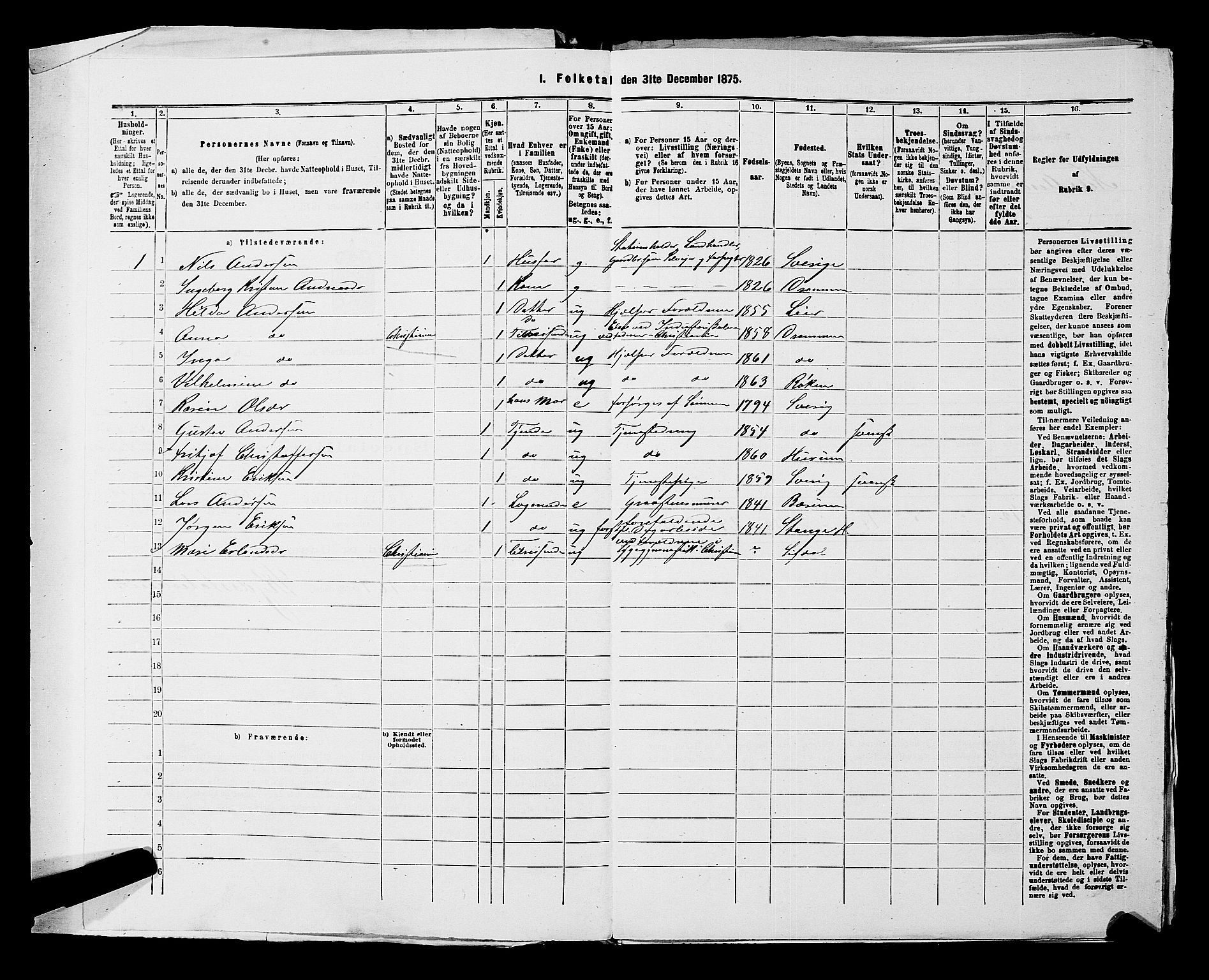 SAKO, 1875 census for 0627P Røyken, 1875, p. 348