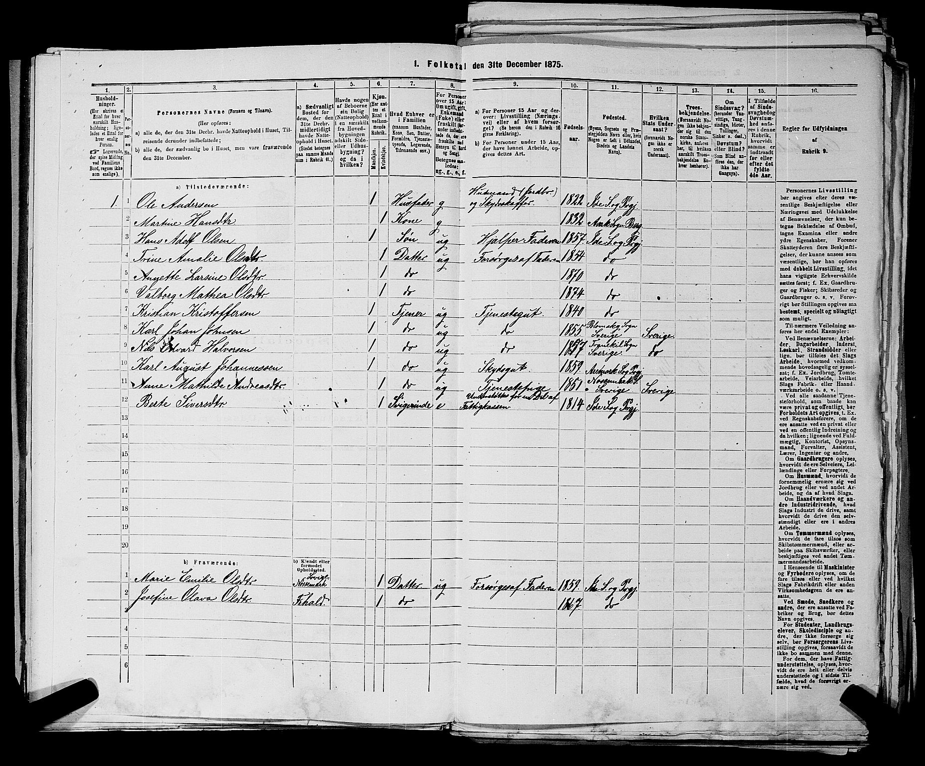 RA, 1875 census for 0117P Idd, 1875, p. 57