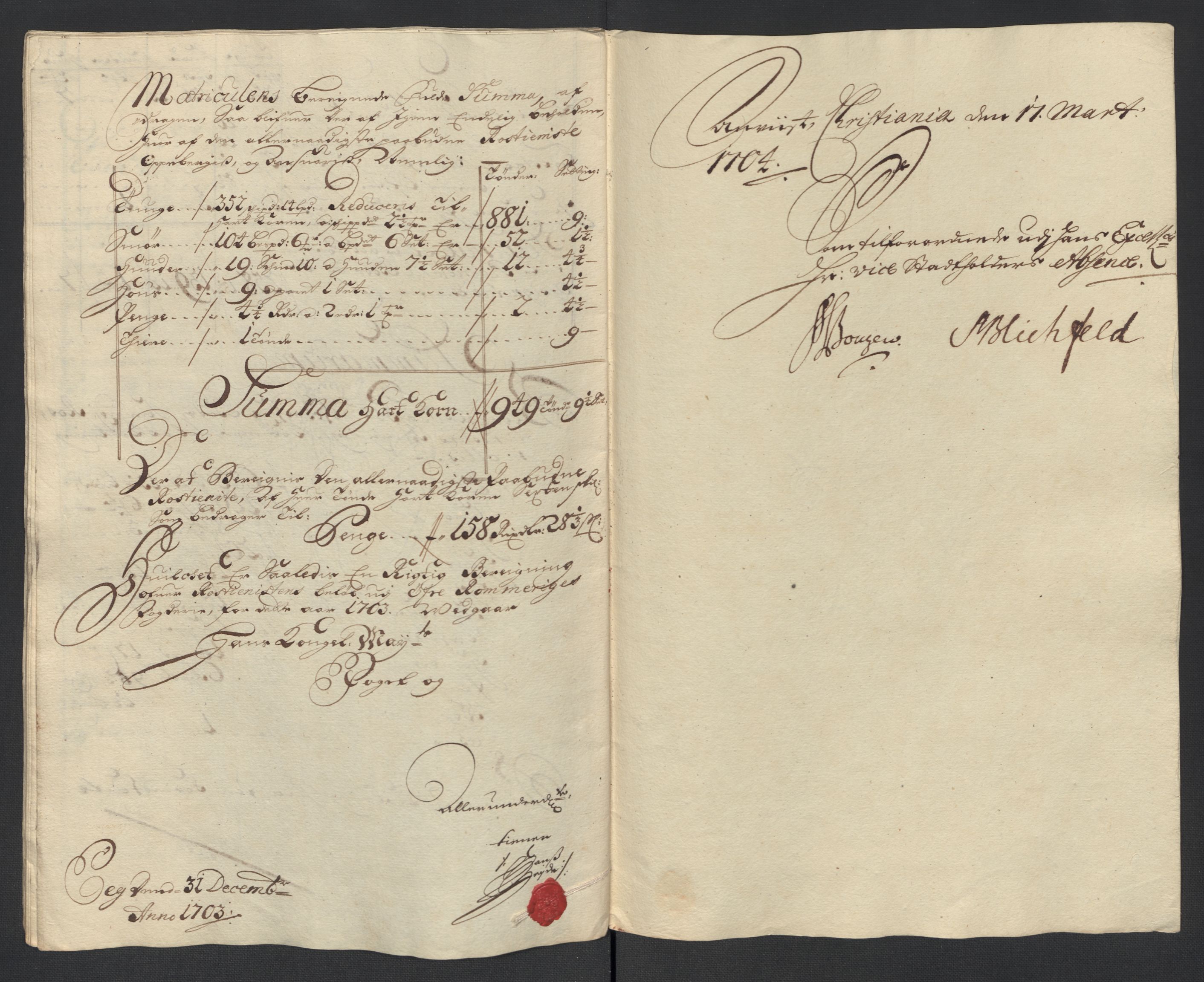 Rentekammeret inntil 1814, Reviderte regnskaper, Fogderegnskap, AV/RA-EA-4092/R12/L0716: Fogderegnskap Øvre Romerike, 1703, p. 238