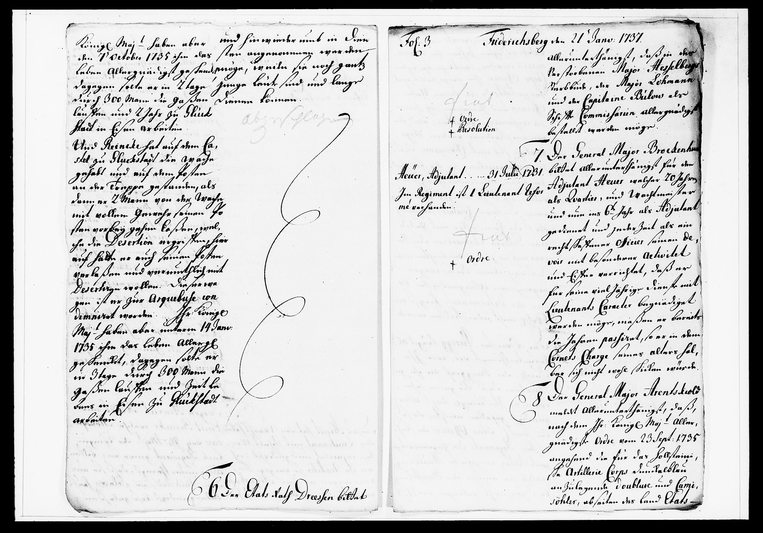 Krigskollegiet, Krigskancelliet, DRA/A-0006/-/1138-1142: Refererede sager, 1737, p. 24