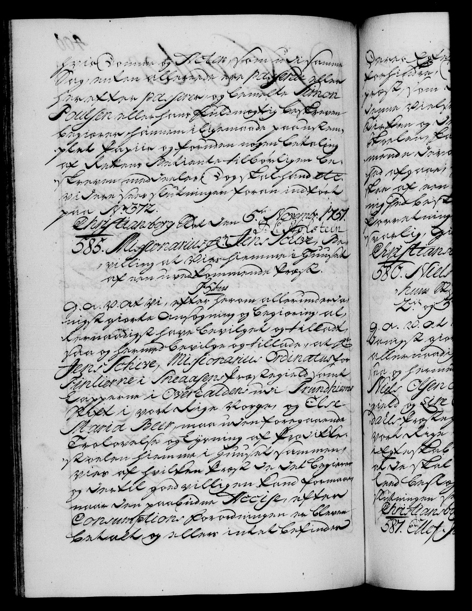 Danske Kanselli 1572-1799, RA/EA-3023/F/Fc/Fca/Fcaa/L0037: Norske registre, 1751-1752, p. 400b