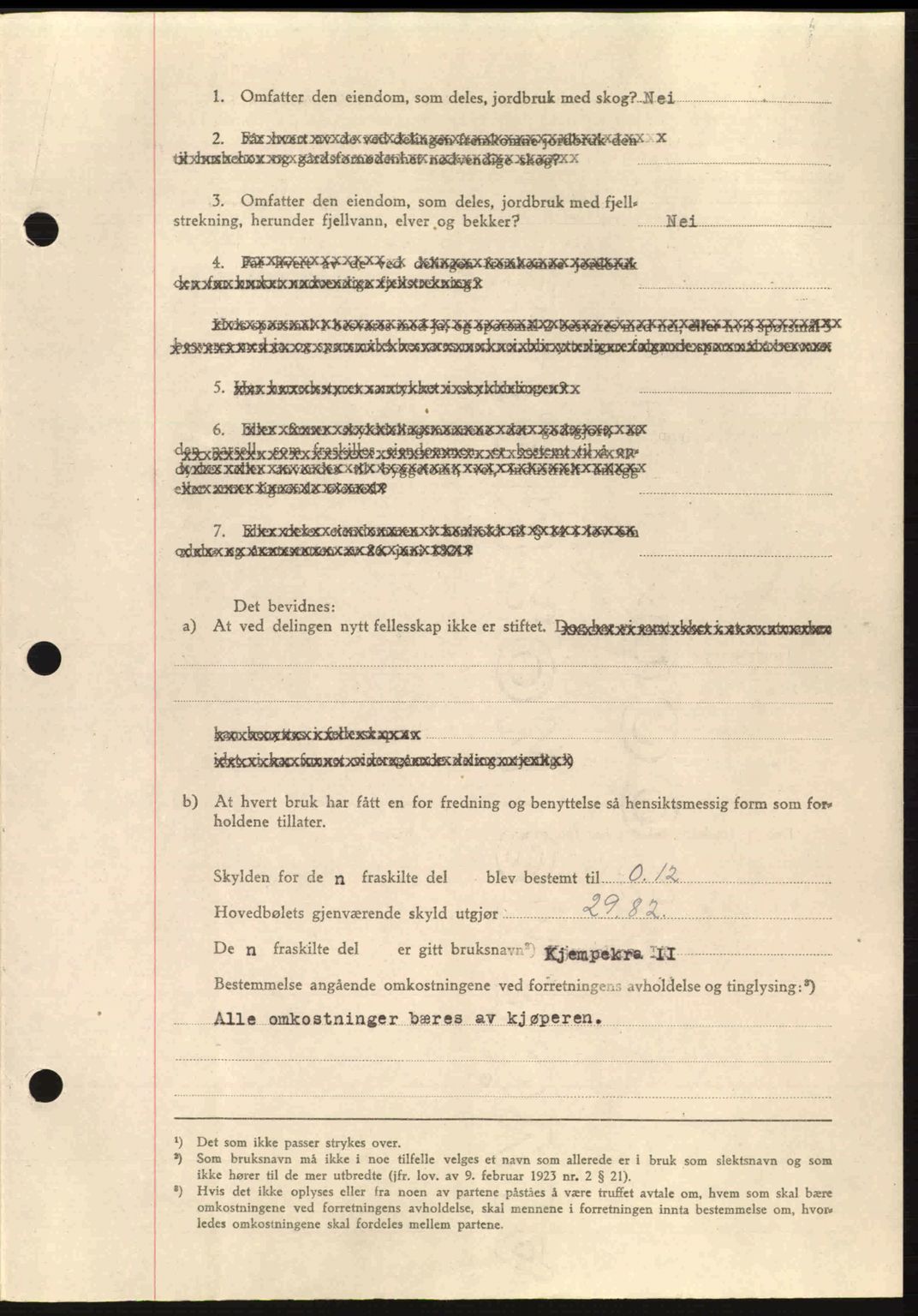 Fosen sorenskriveri, AV/SAT-A-1107/1/2/2C: Mortgage book no. A3, 1943-1945, Diary no: : 1575/1943
