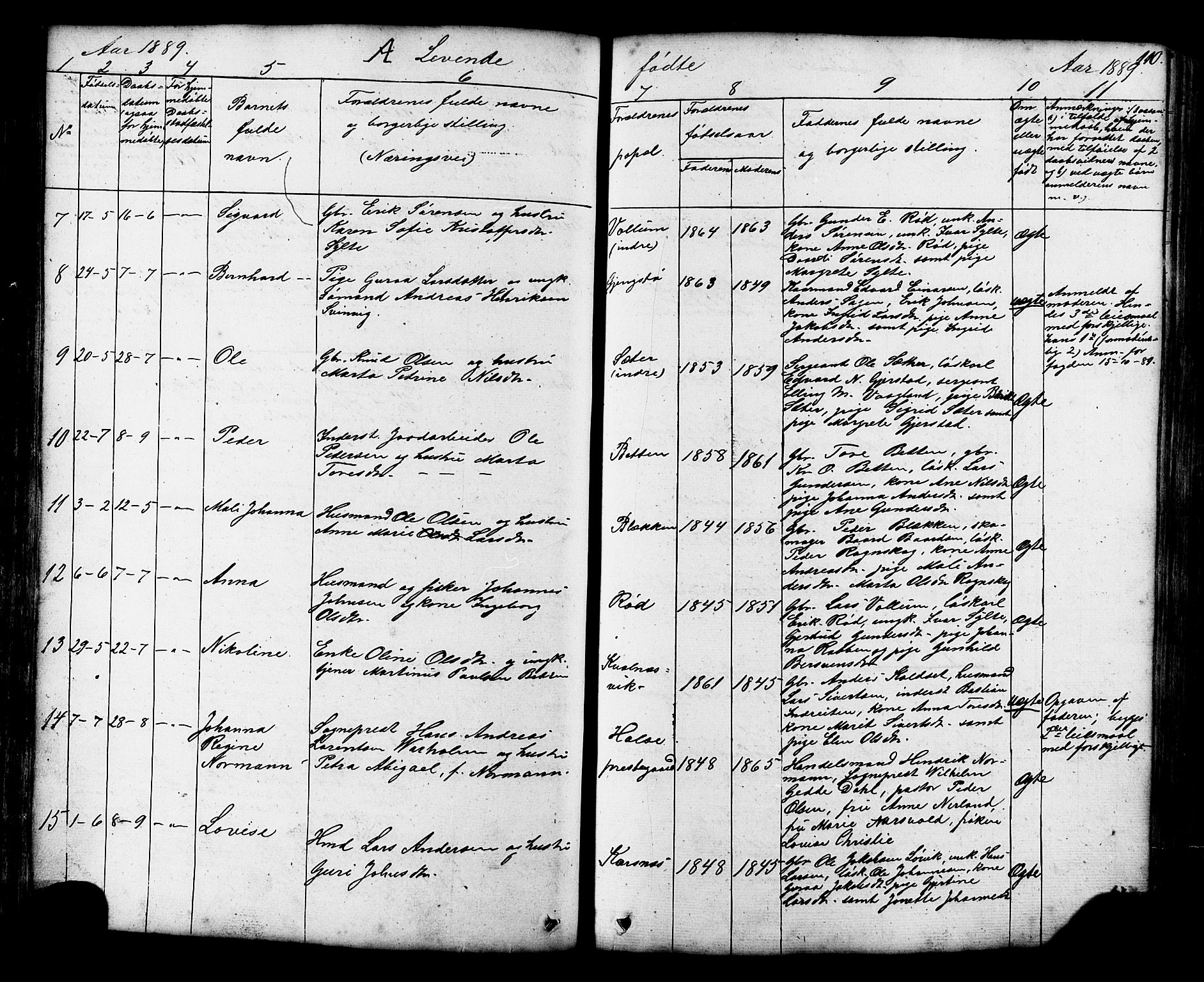 Ministerialprotokoller, klokkerbøker og fødselsregistre - Møre og Romsdal, AV/SAT-A-1454/576/L0890: Parish register (copy) no. 576C01, 1837-1908, p. 110