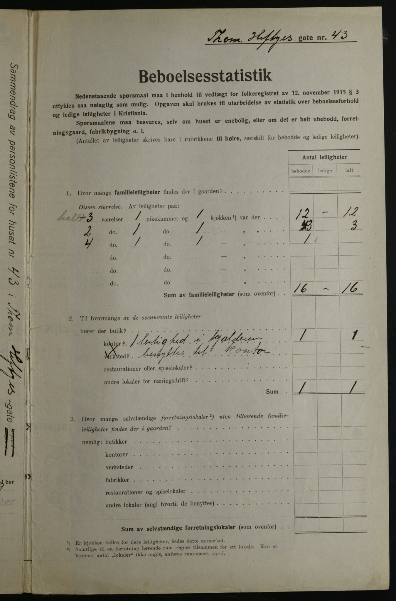 OBA, Municipal Census 1923 for Kristiania, 1923, p. 120573