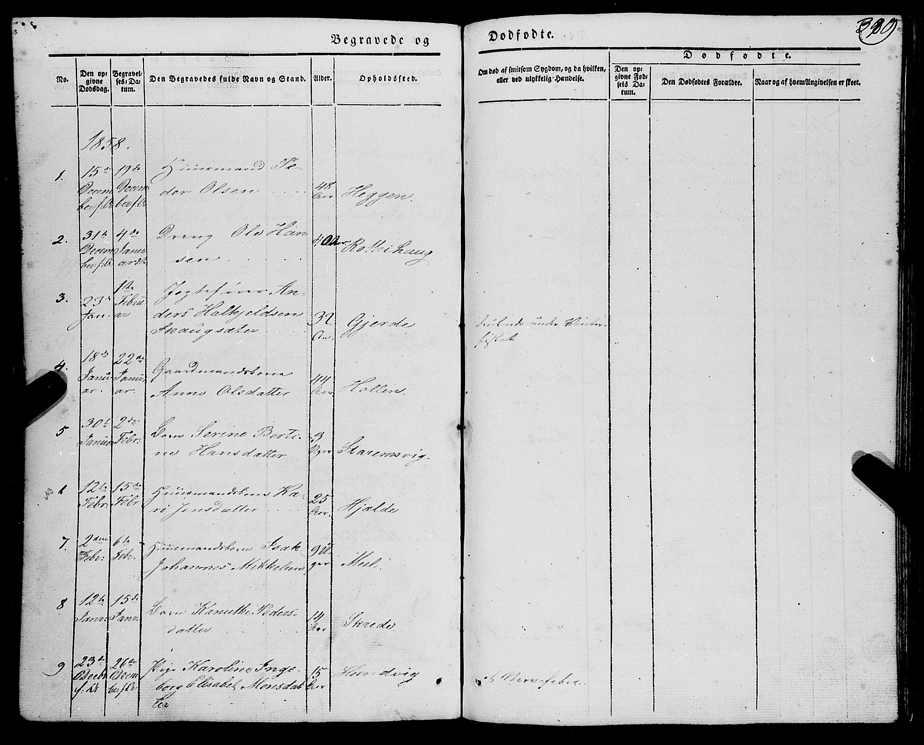 Eid sokneprestembete, SAB/A-82301/H/Haa/Haaa/L0007: Parish register (official) no. A 7, 1844-1858, p. 389