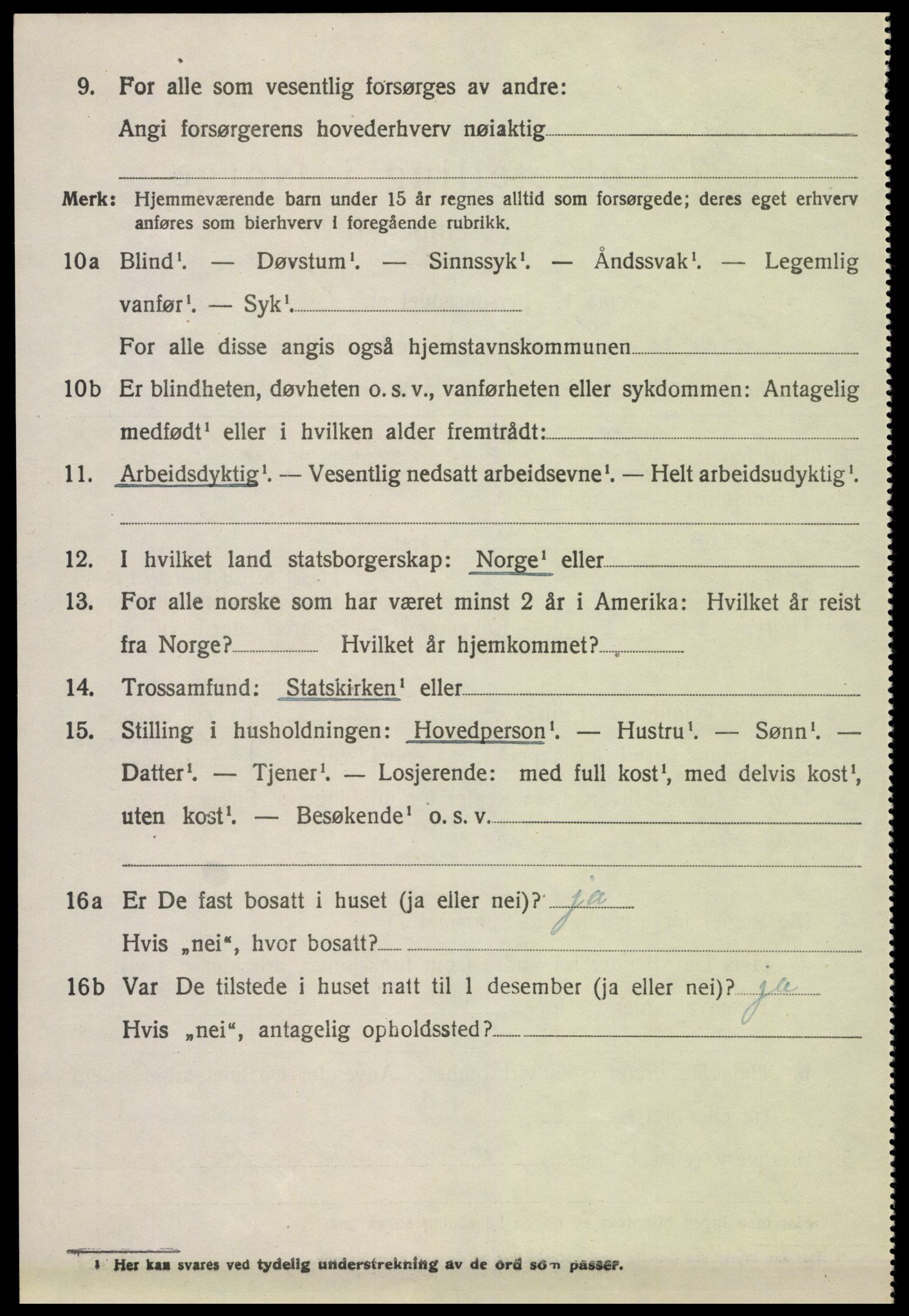 SAH, 1920 census for Søndre Land, 1920, p. 7586