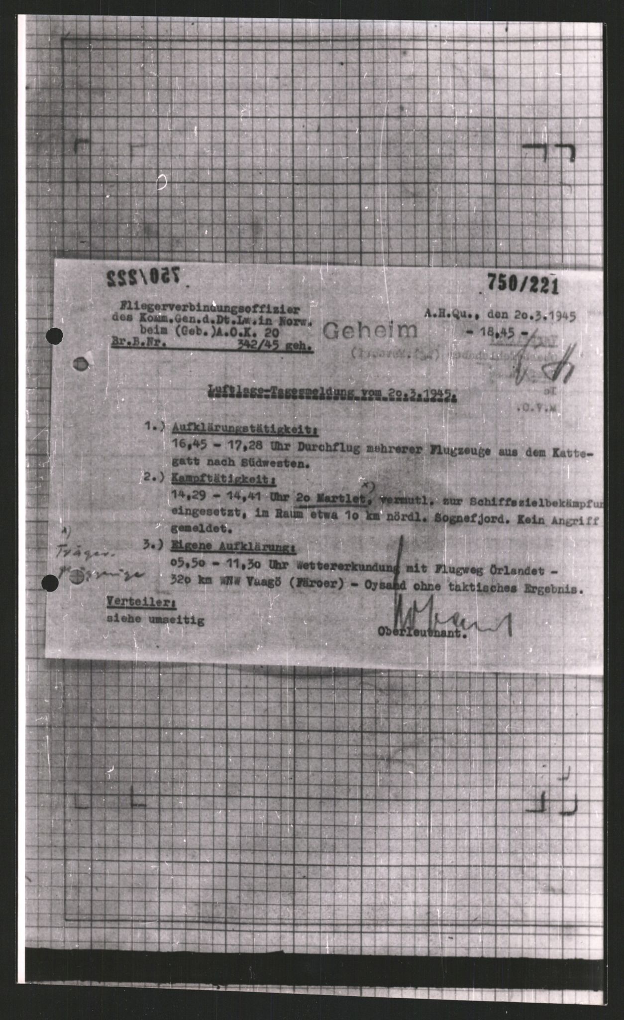 Forsvarets Overkommando. 2 kontor. Arkiv 11.4. Spredte tyske arkivsaker, AV/RA-RAFA-7031/D/Dar/Dara/L0008: Krigsdagbøker for 20. Gebirgs-Armee-Oberkommando (AOK 20), 1945, p. 573