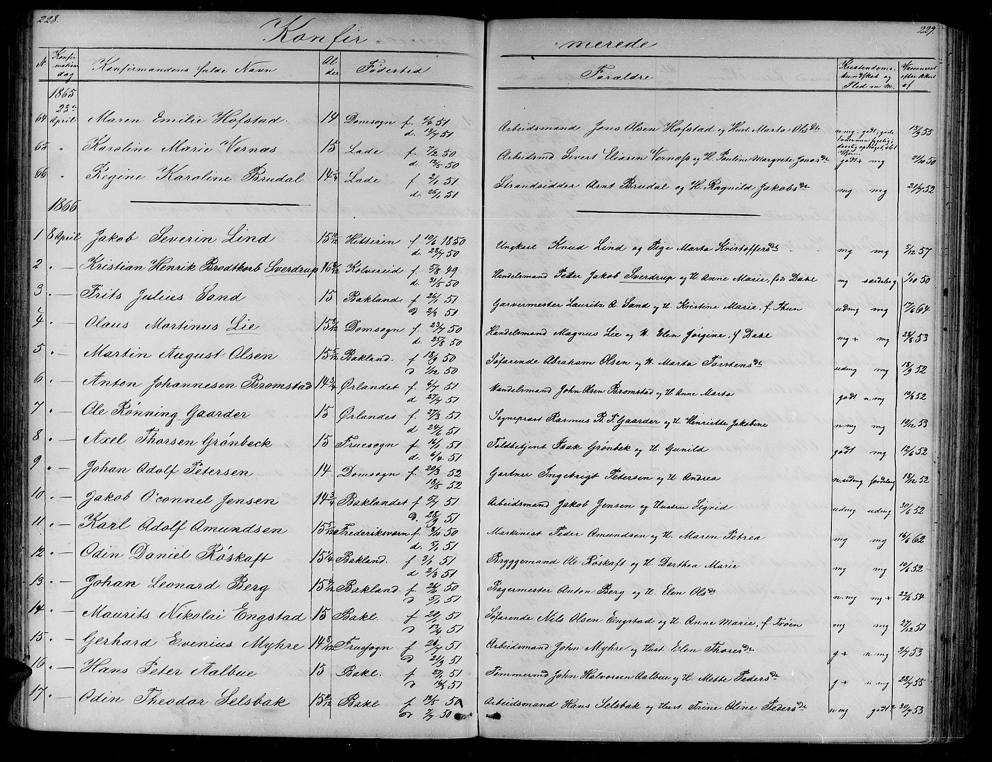 Ministerialprotokoller, klokkerbøker og fødselsregistre - Sør-Trøndelag, SAT/A-1456/604/L0219: Parish register (copy) no. 604C02, 1851-1869, p. 228-229
