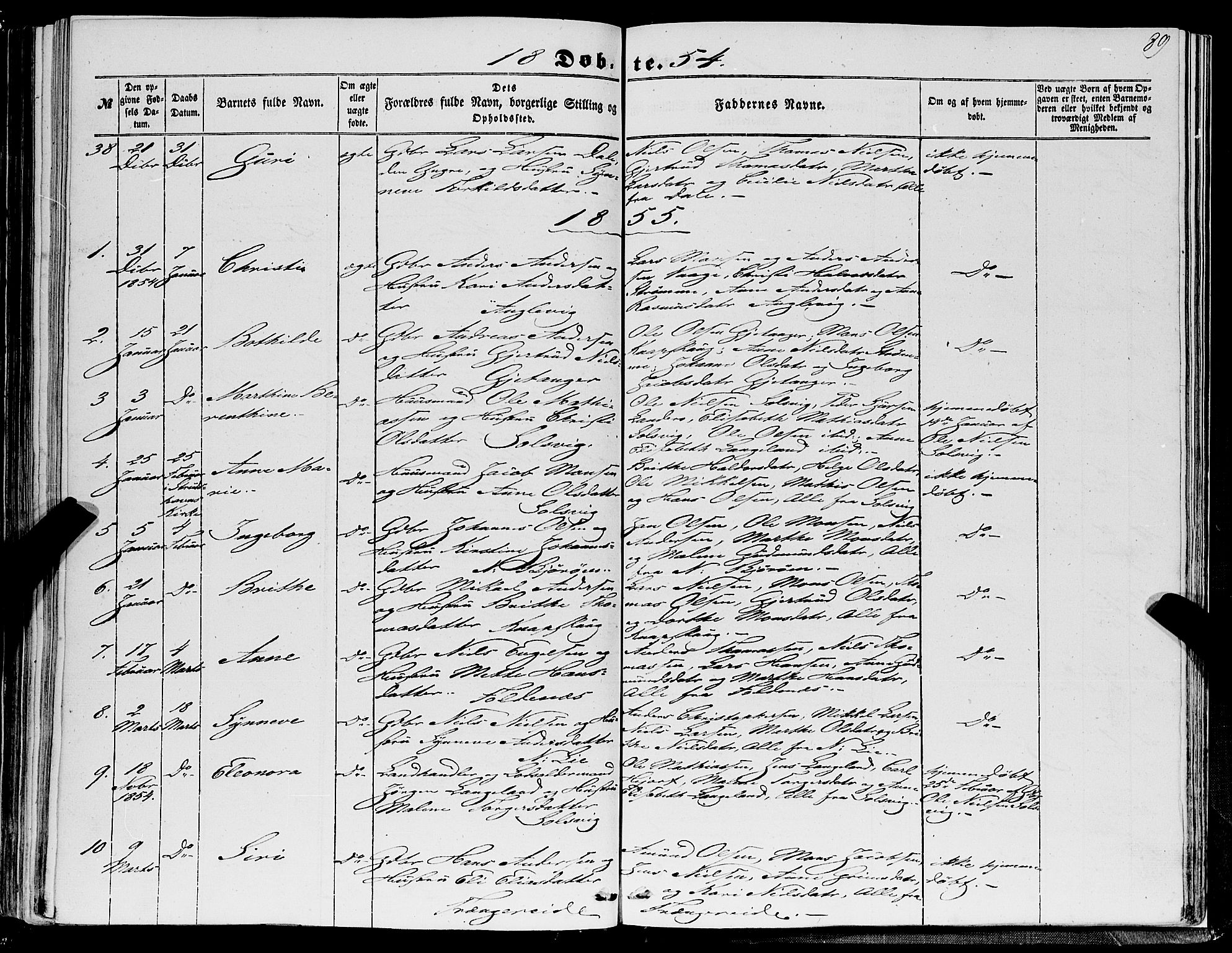 Fjell sokneprestembete, SAB/A-75301/H/Haa: Parish register (official) no. A 2, 1847-1864, p. 89