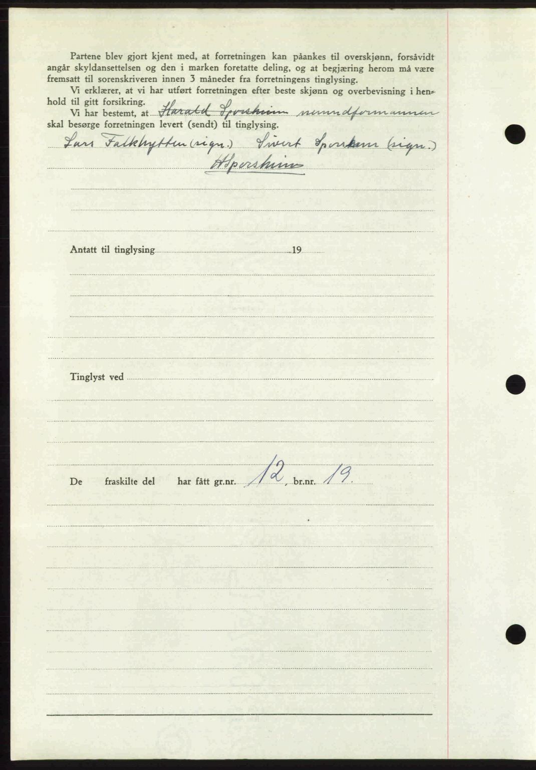 Romsdal sorenskriveri, AV/SAT-A-4149/1/2/2C: Mortgage book no. A31, 1949-1949, Diary no: : 2708/1949