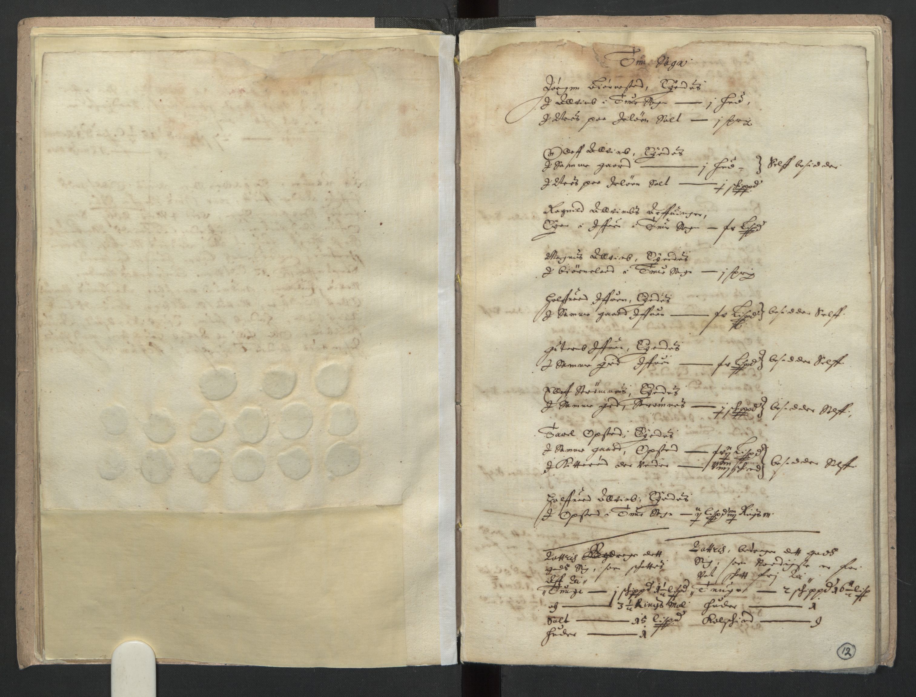 Rentekammeret inntil 1814, Realistisk ordnet avdeling, RA/EA-4070/L/L0003/0002: Fredrikstad lagdømme: / Manntall til odelsskatten 1661 for Veme, Tune, Åbygge og Hvaler skipreide, 1661, p. 11b-12a