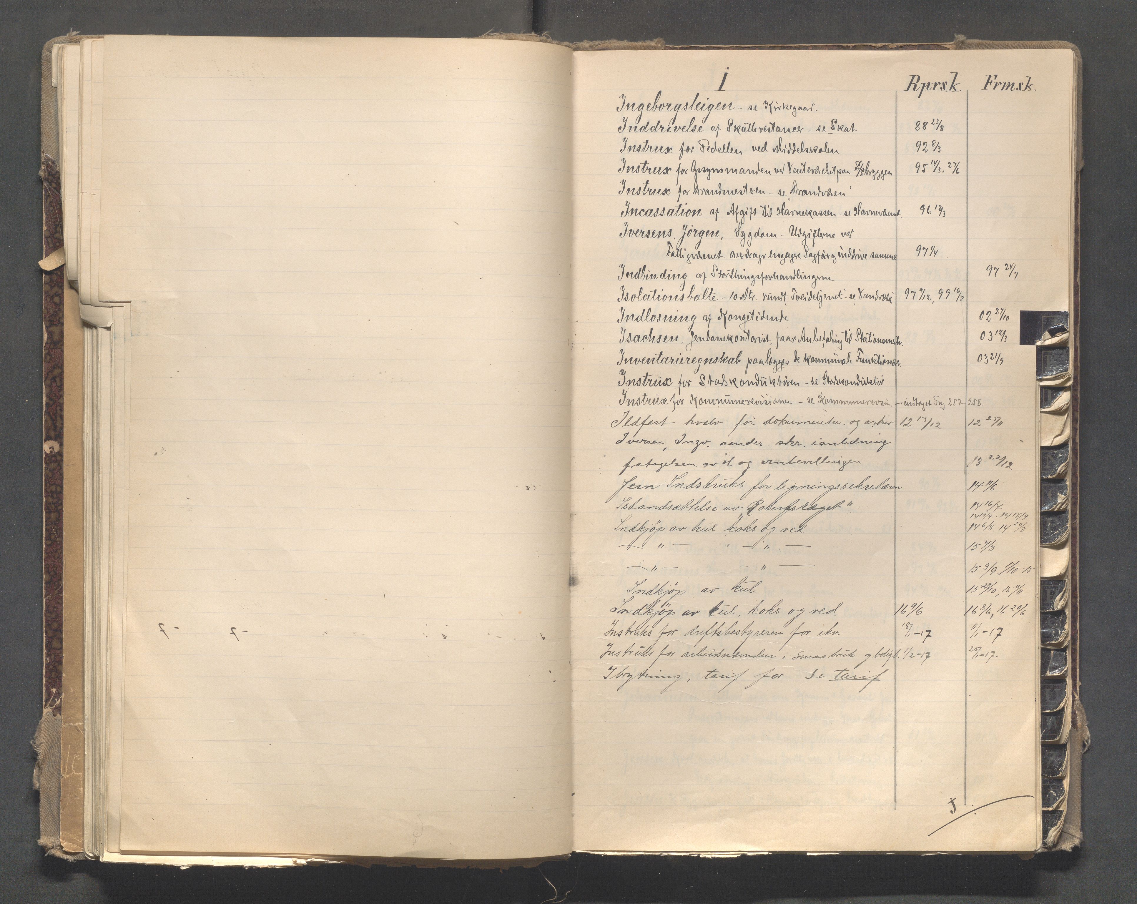 Egersund kommune (Ladested) - Formannskapet, IKAR/K-100502/C/Cb/L0002: Saksregister, 1880-1918, p. 55