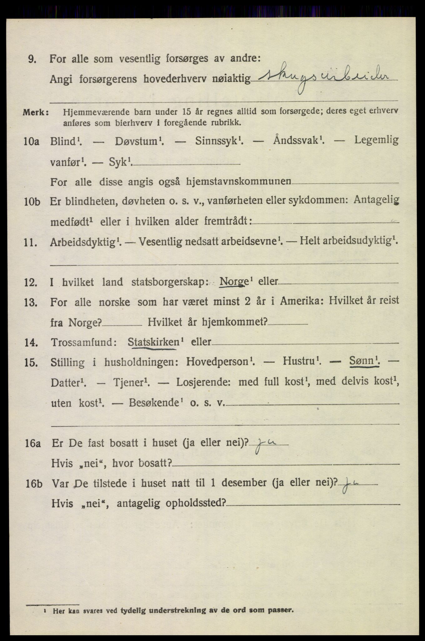 SAH, 1920 census for Grue, 1920, p. 4192