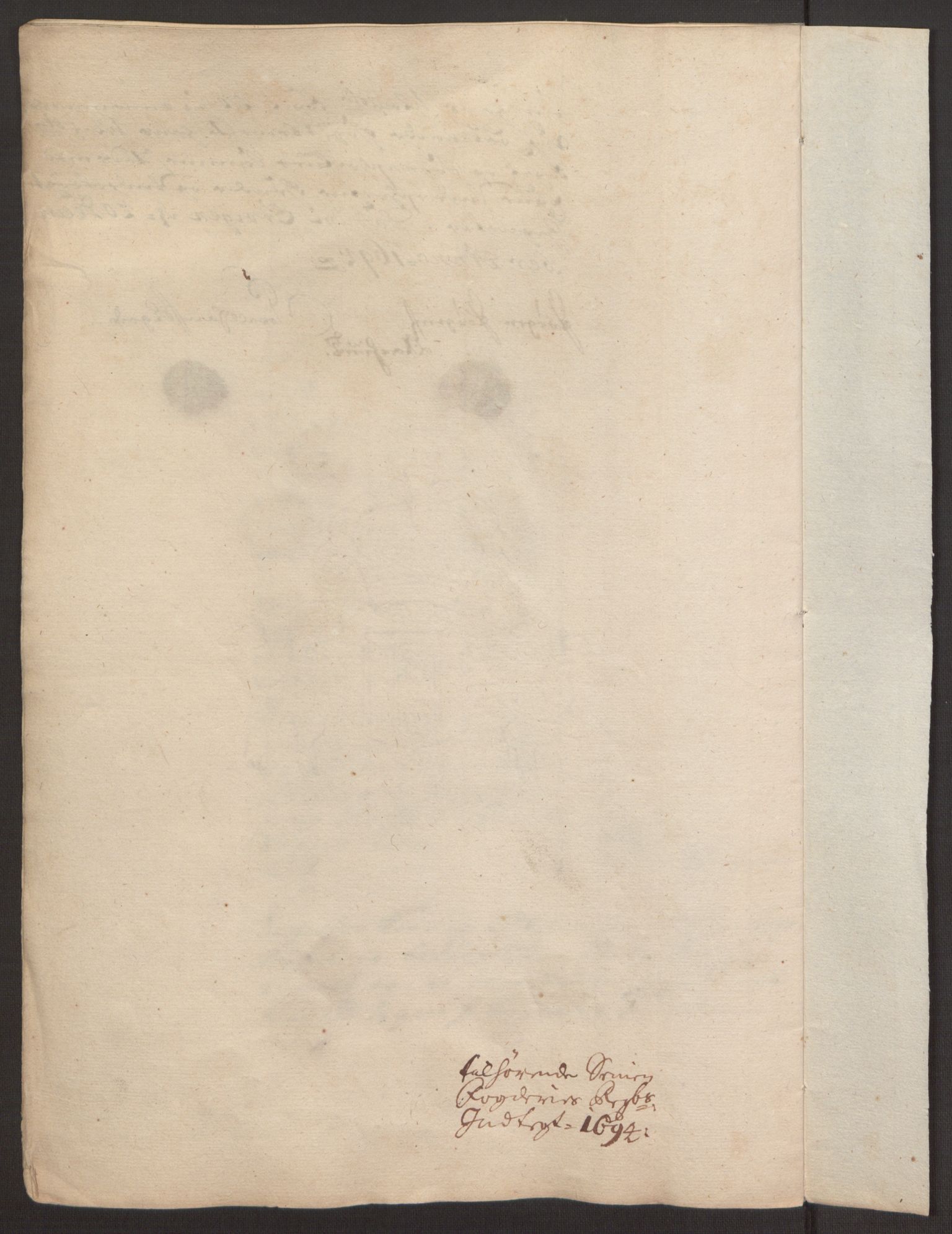 Rentekammeret inntil 1814, Reviderte regnskaper, Fogderegnskap, RA/EA-4092/R68/L4753: Fogderegnskap Senja og Troms, 1694-1696, p. 129