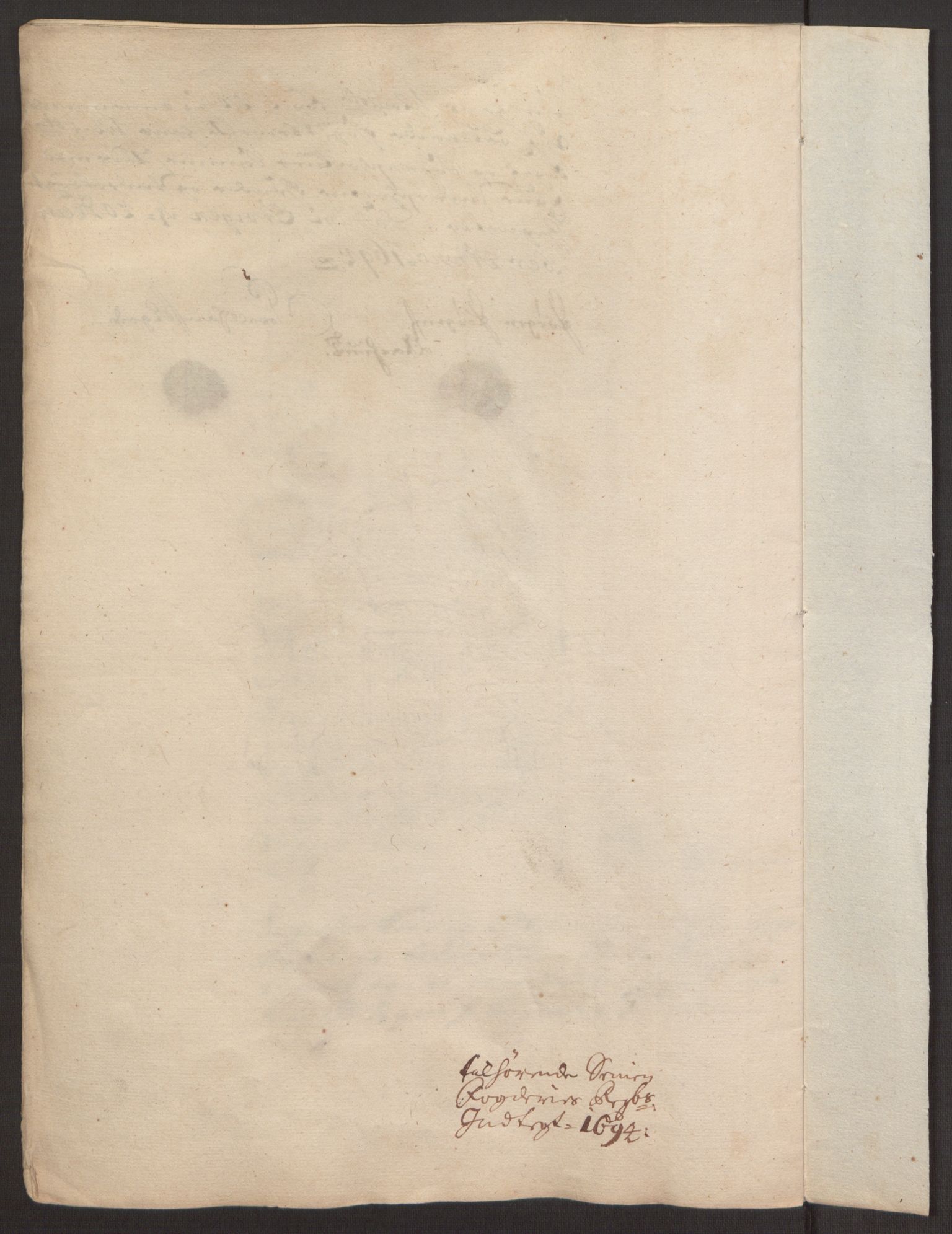 Rentekammeret inntil 1814, Reviderte regnskaper, Fogderegnskap, AV/RA-EA-4092/R68/L4753: Fogderegnskap Senja og Troms, 1694-1696, p. 129