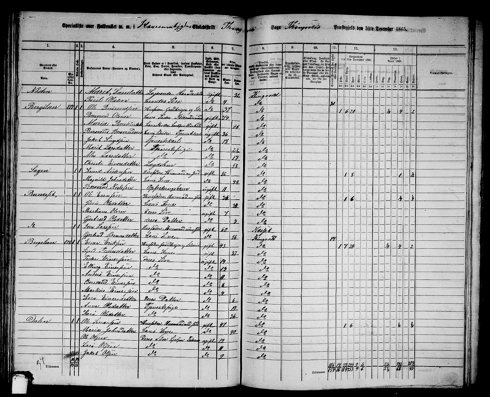 RA, 1865 census for Tingvoll, 1865, p. 102