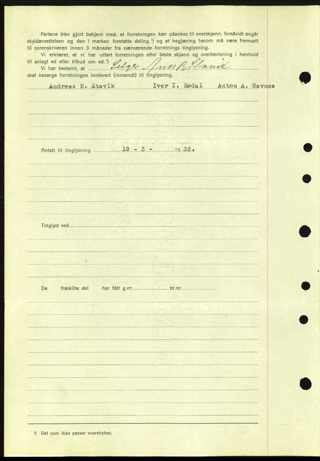 Romsdal sorenskriveri, AV/SAT-A-4149/1/2/2C: Mortgage book no. A1, 1936-1936, Diary no: : 674/1936