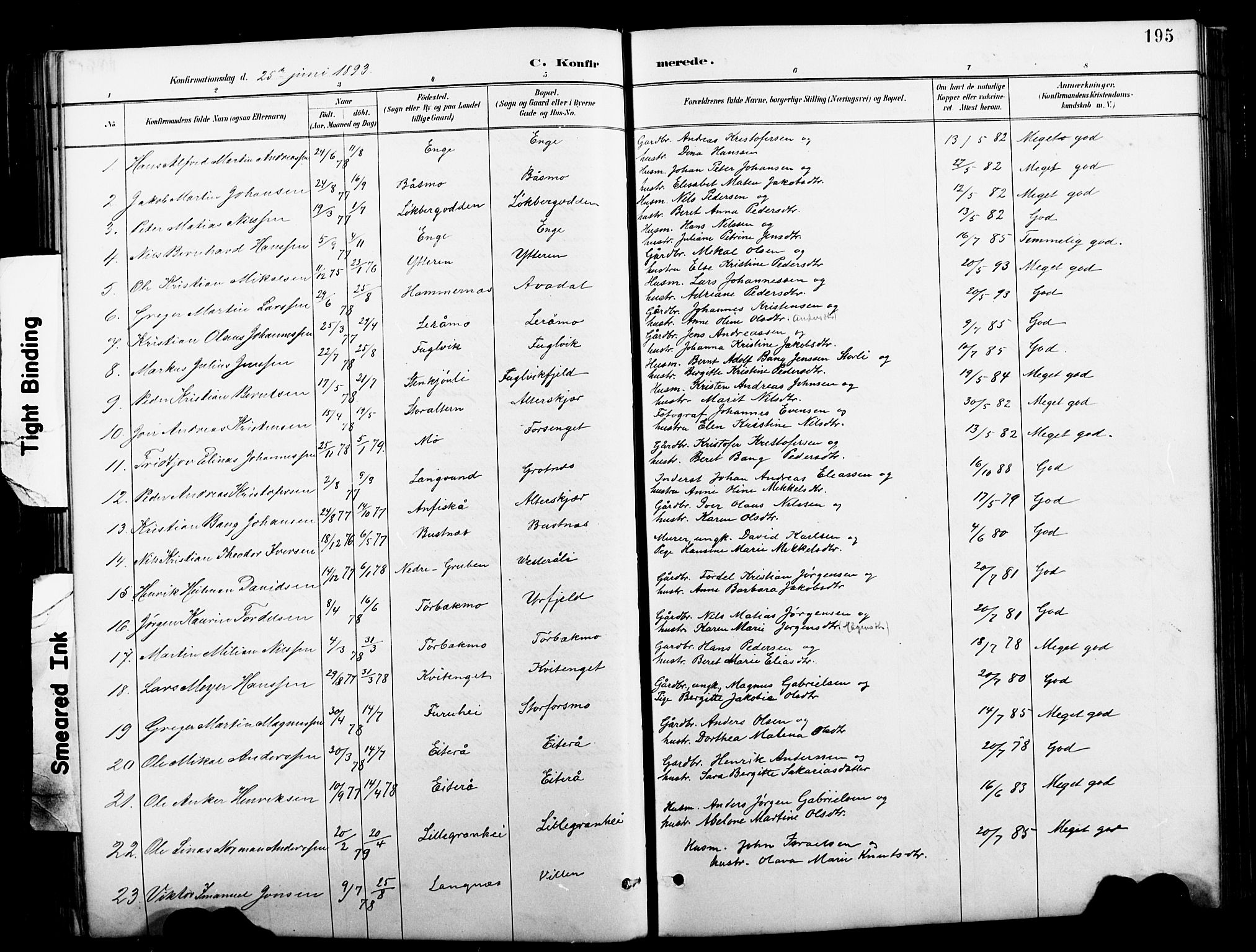 Ministerialprotokoller, klokkerbøker og fødselsregistre - Nordland, SAT/A-1459/827/L0421: Parish register (copy) no. 827C10, 1887-1906, p. 195