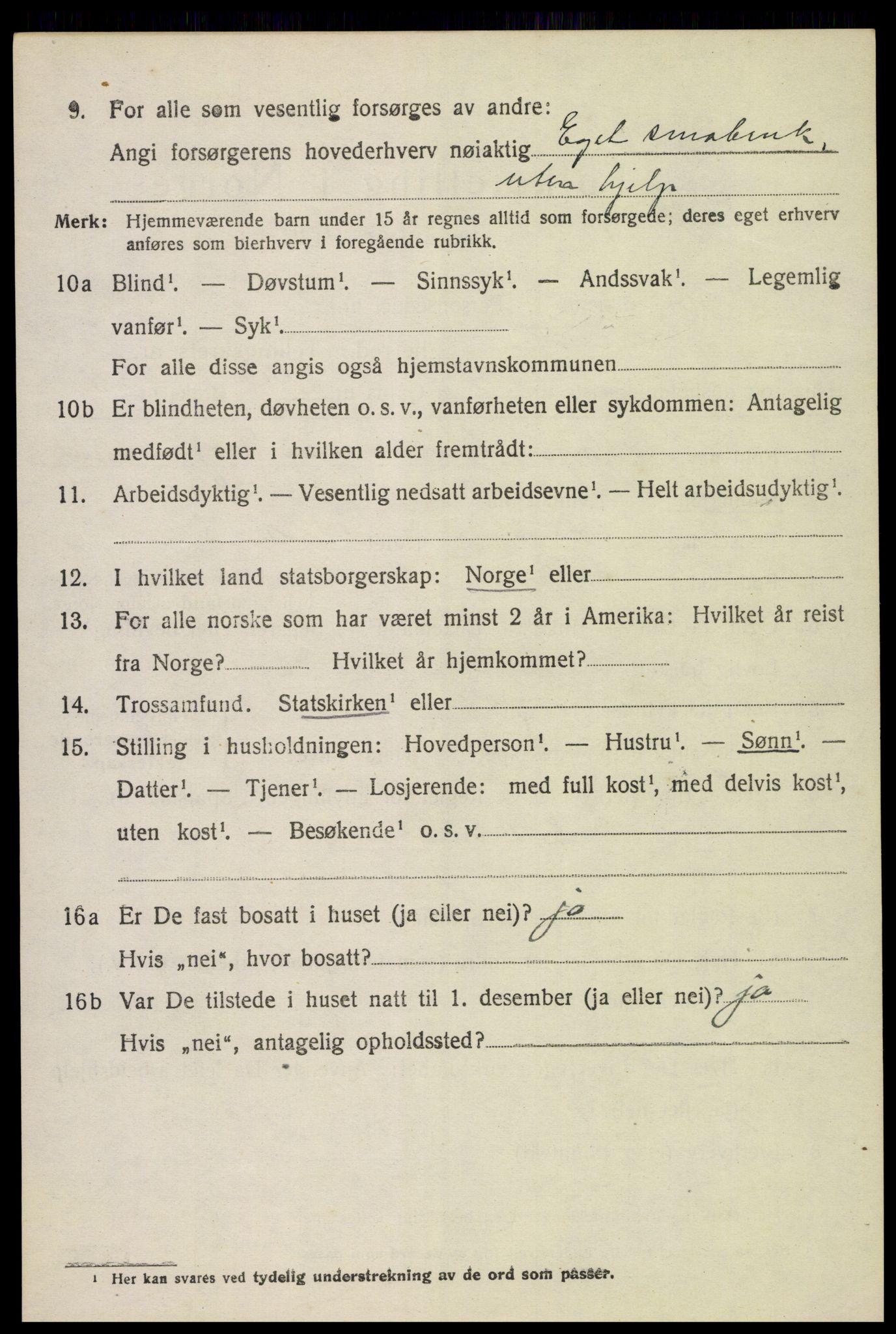 SAH, 1920 census for Løten, 1920, p. 14222