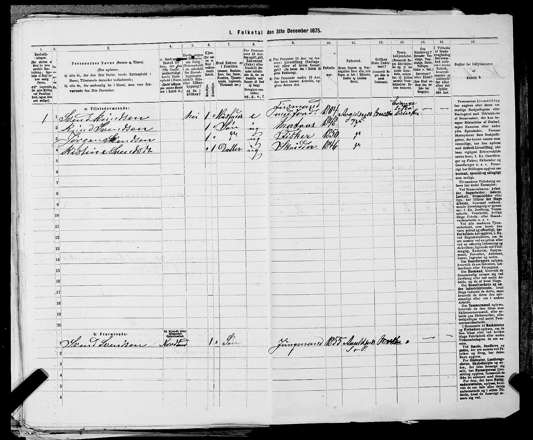 SAST, 1875 census for 1147L Avaldsnes/Avaldsnes og Kopervik, 1875, p. 896