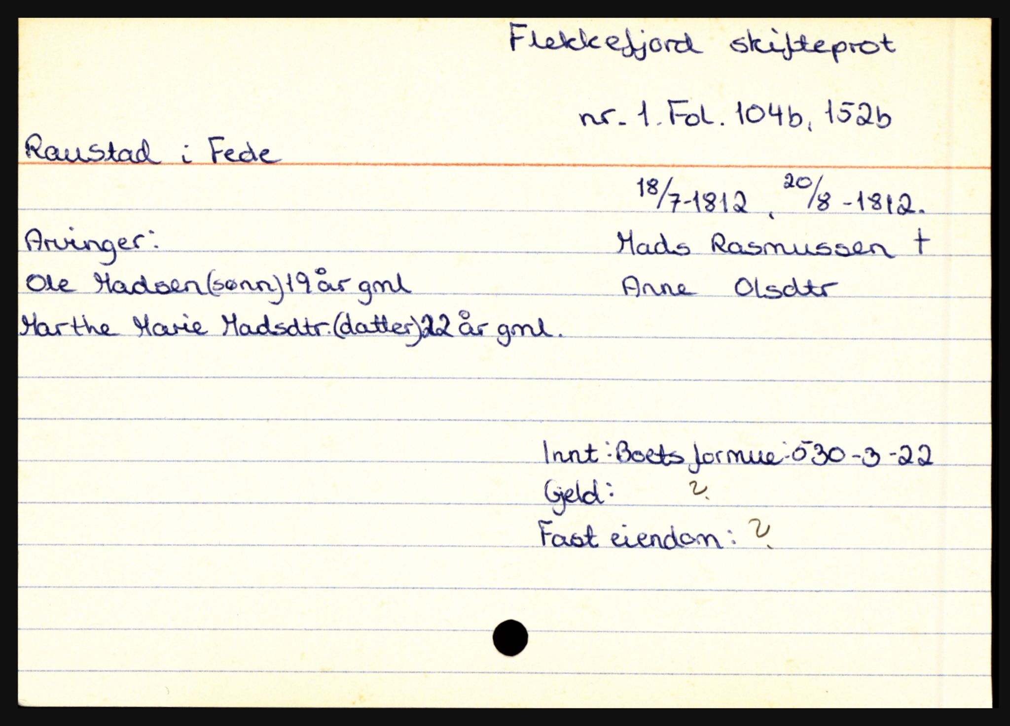Flekkefjord sorenskriveri, AV/SAK-1221-0001/H, p. 1185