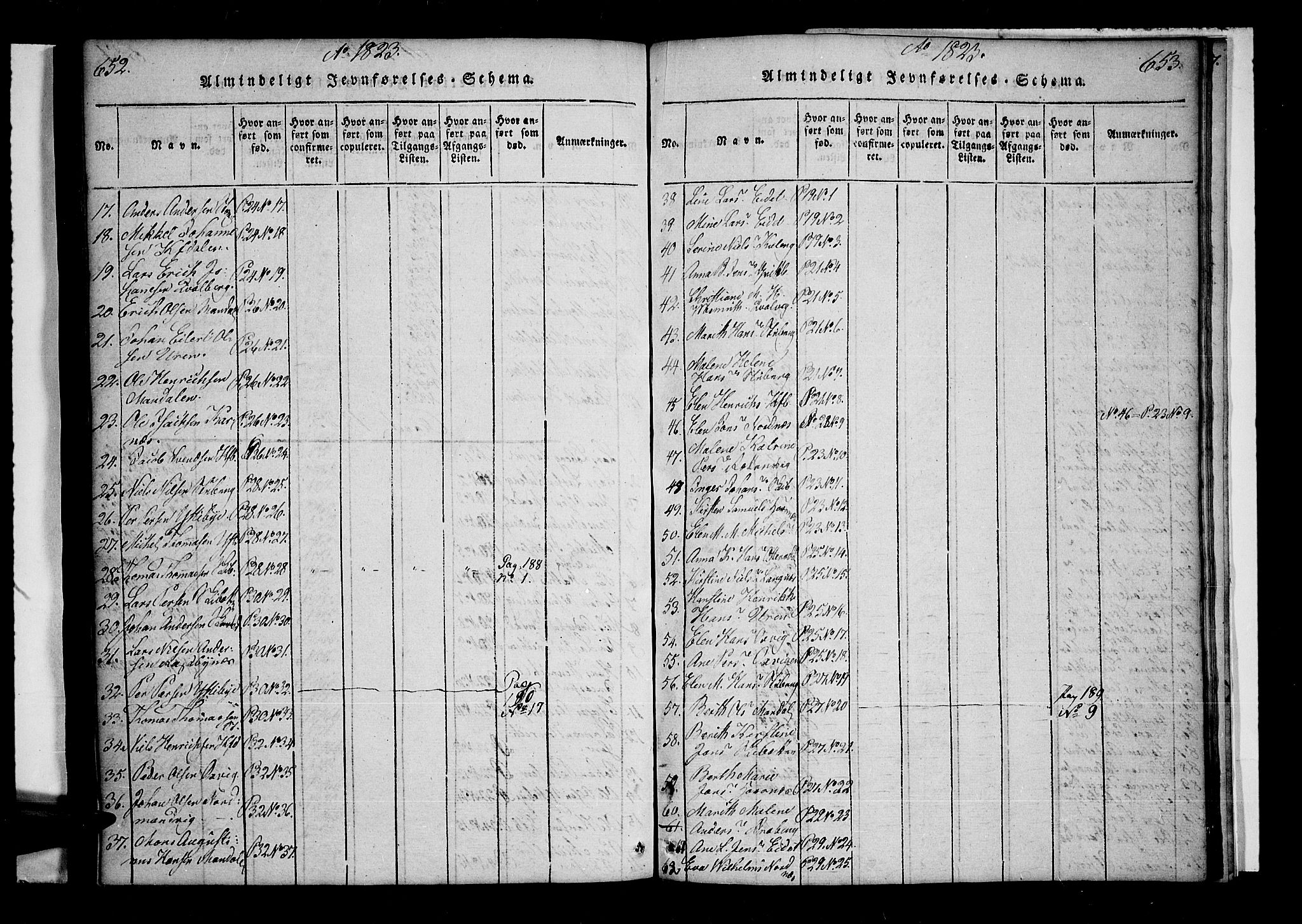 Lyngen sokneprestembete, AV/SATØ-S-1289/H/He/Hea/L0003kirke: Parish register (official) no. 3, 1822-1838, p. 652-653