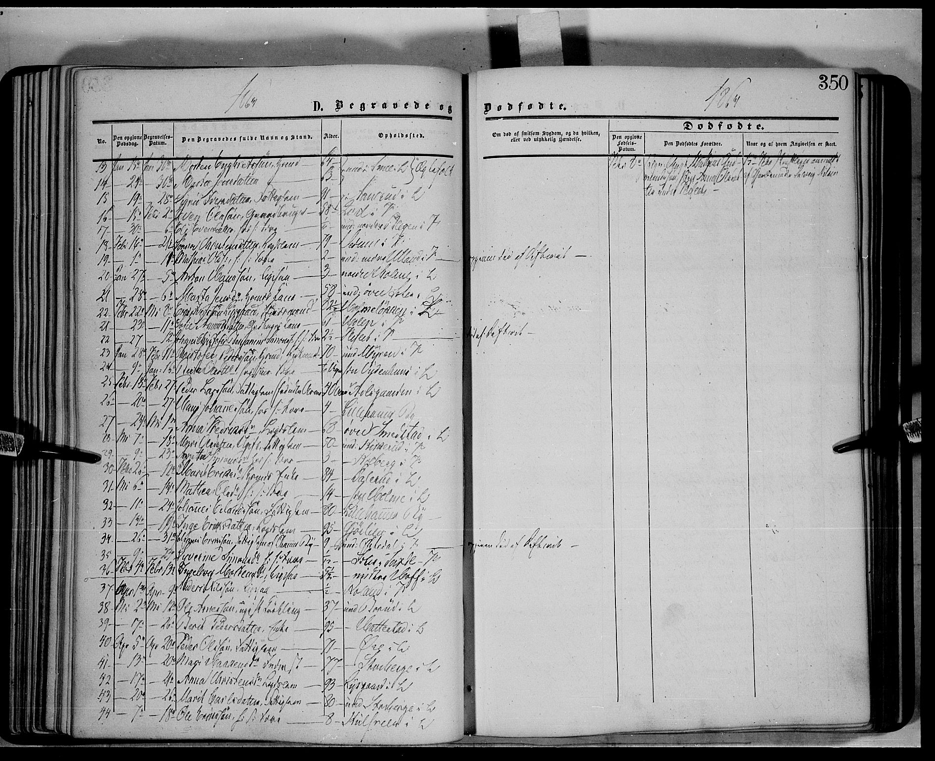 Fåberg prestekontor, SAH/PREST-086/H/Ha/Haa/L0006: Parish register (official) no. 6B, 1855-1867, p. 350