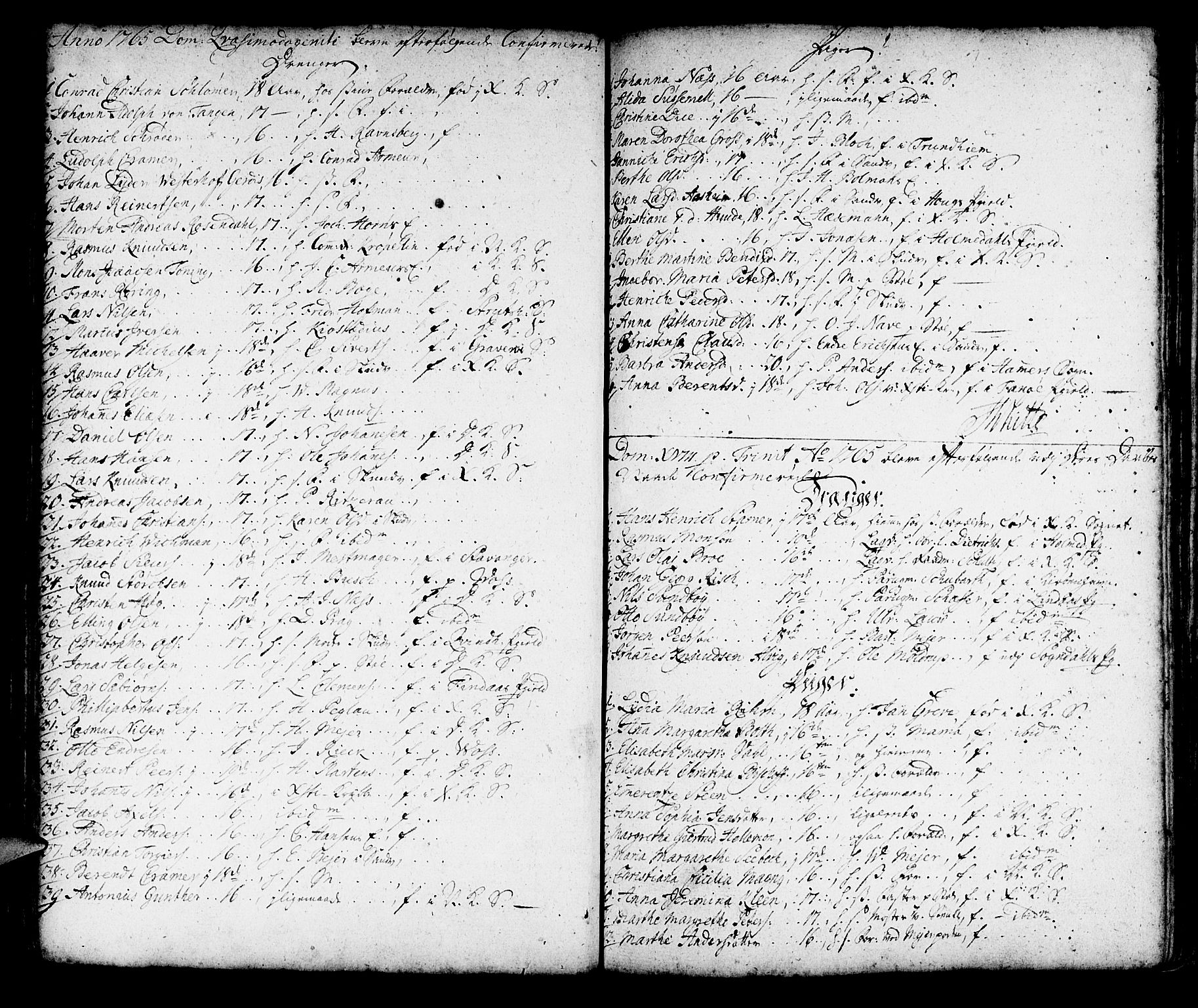 Korskirken sokneprestembete, SAB/A-76101/H/Haa/L0007: Parish register (official) no. A 7, 1736-1839, p. 57