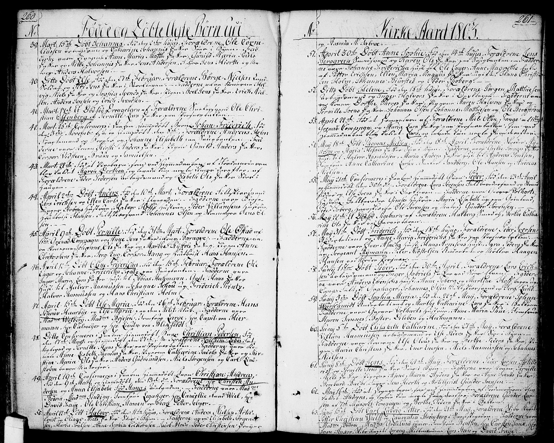 Halden prestekontor Kirkebøker, SAO/A-10909/F/Fa/L0002: Parish register (official) no. I 2, 1792-1812, p. 260-261