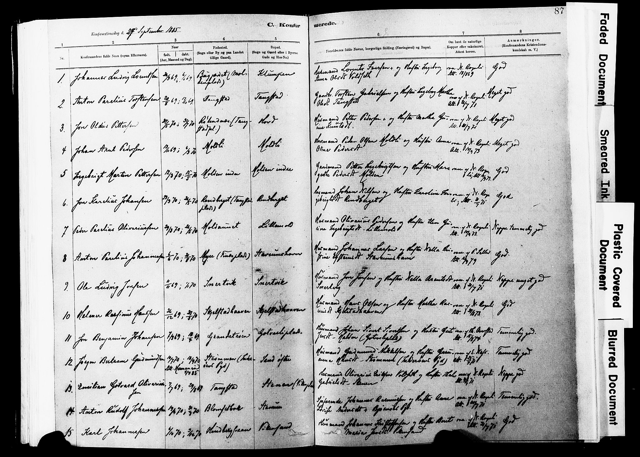 Ministerialprotokoller, klokkerbøker og fødselsregistre - Nord-Trøndelag, SAT/A-1458/744/L0420: Parish register (official) no. 744A04, 1882-1904, p. 87