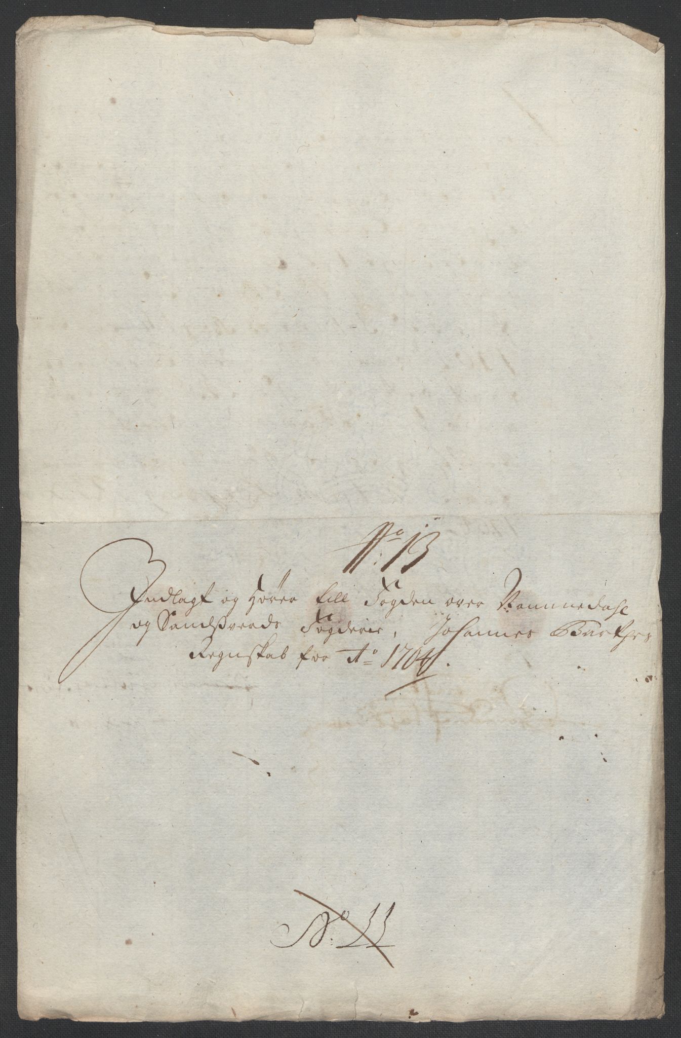 Rentekammeret inntil 1814, Reviderte regnskaper, Fogderegnskap, AV/RA-EA-4092/R24/L1582: Fogderegnskap Numedal og Sandsvær, 1704, p. 201