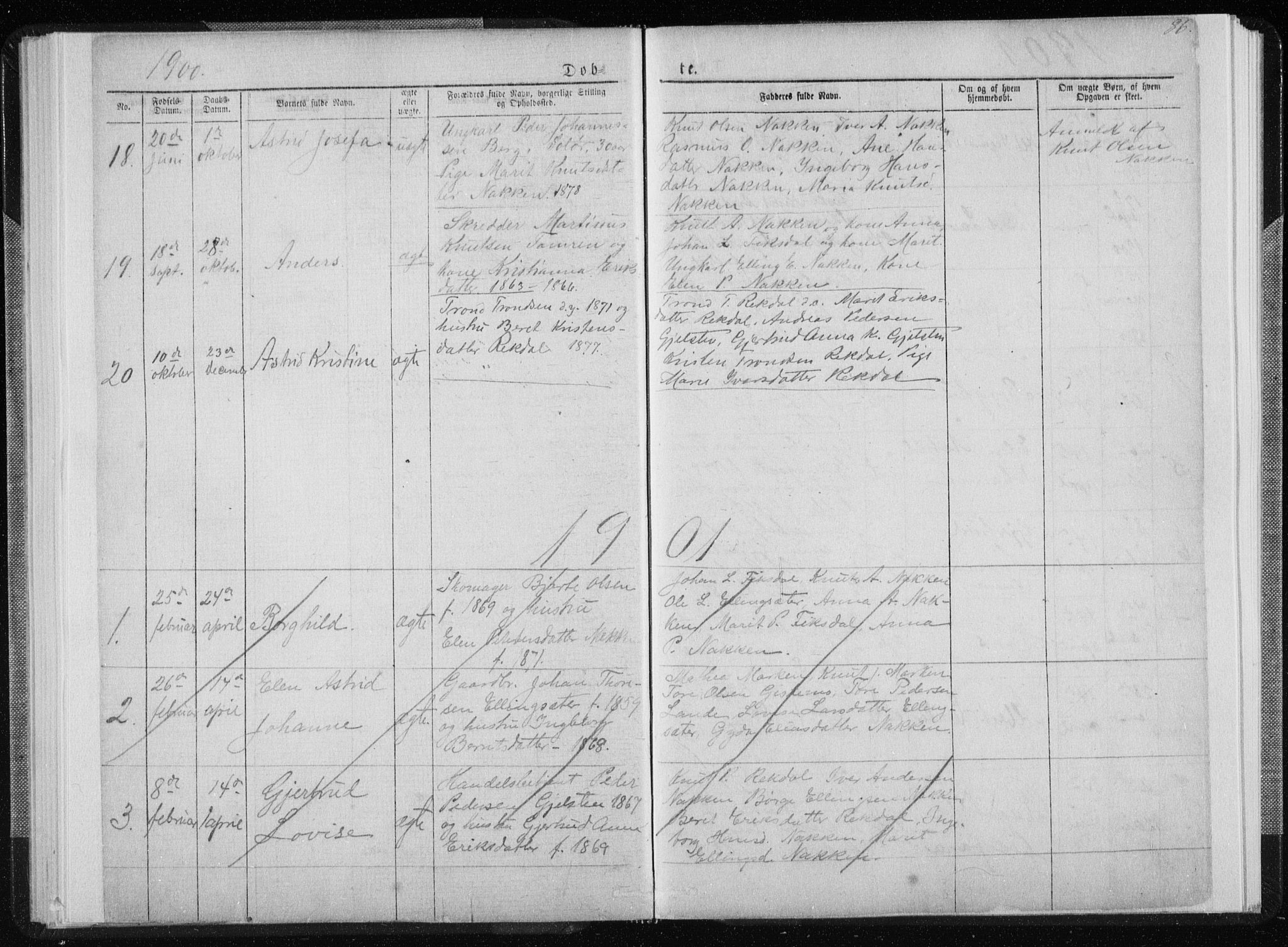 Ministerialprotokoller, klokkerbøker og fødselsregistre - Møre og Romsdal, SAT/A-1454/540/L0541: Parish register (copy) no. 540C01, 1867-1920, p. 86