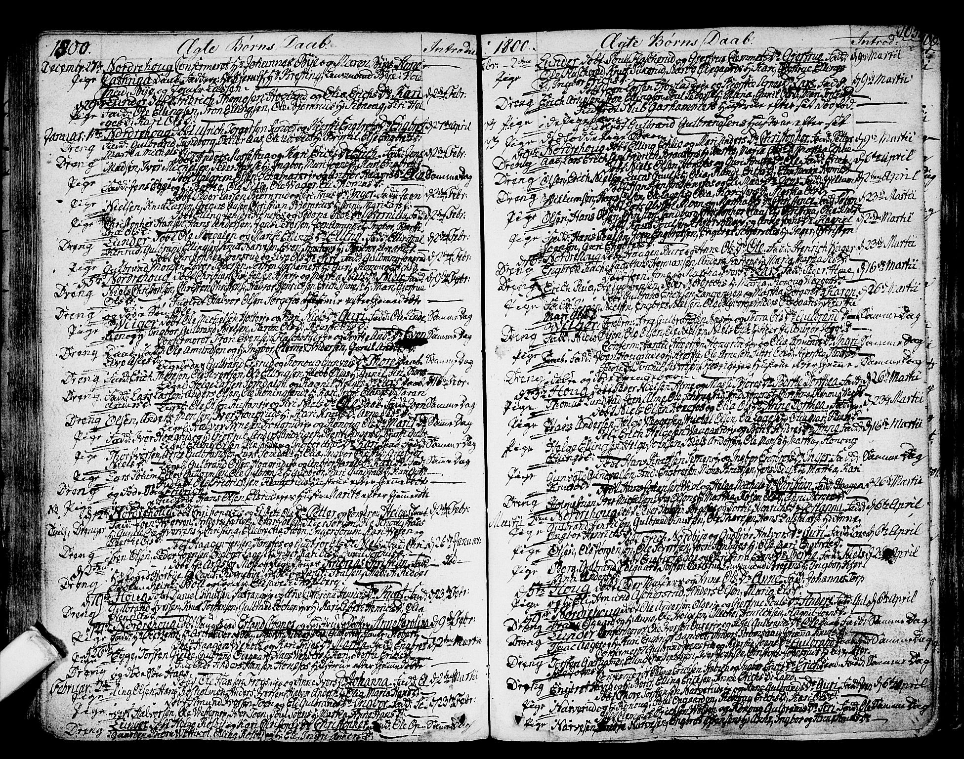 Norderhov kirkebøker, AV/SAKO-A-237/F/Fa/L0006: Parish register (official) no. 6, 1789-1811, p. 105