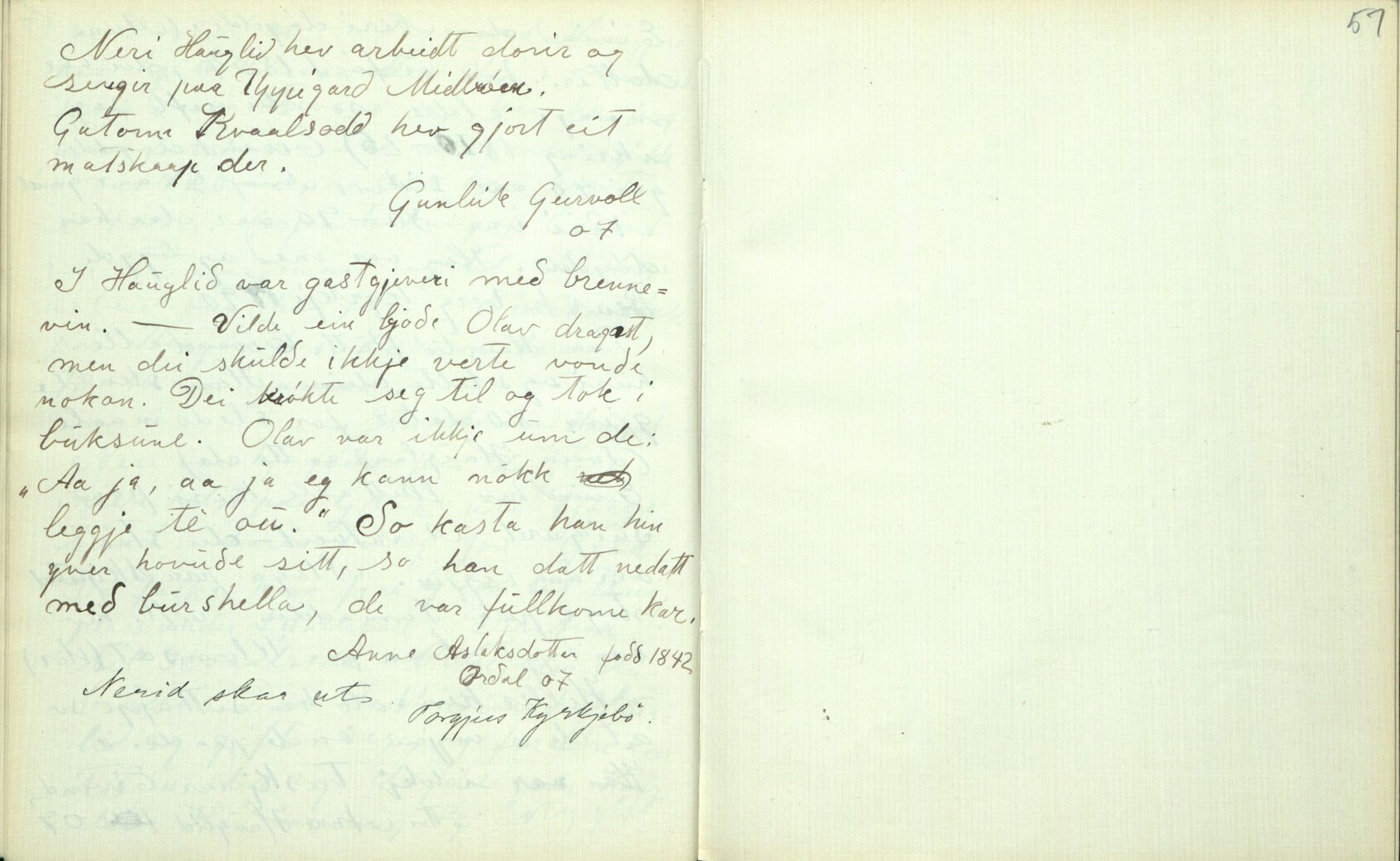 Rikard Berge, TEMU/TGM-A-1003/F/L0002/0026: 031-060 Innholdslister / 56 Folkekunst. Utskurd, snikring, timbring, svarving etc. , 1910, p. 56-57