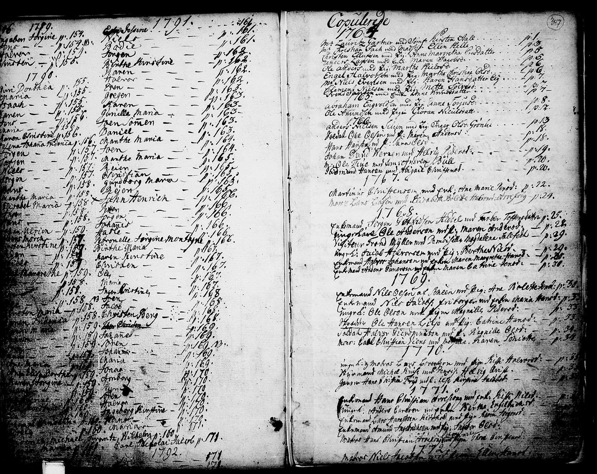 Porsgrunn kirkebøker , SAKO/A-104/F/Fa/L0002: Parish register (official) no. 2, 1764-1814, p. 346-347
