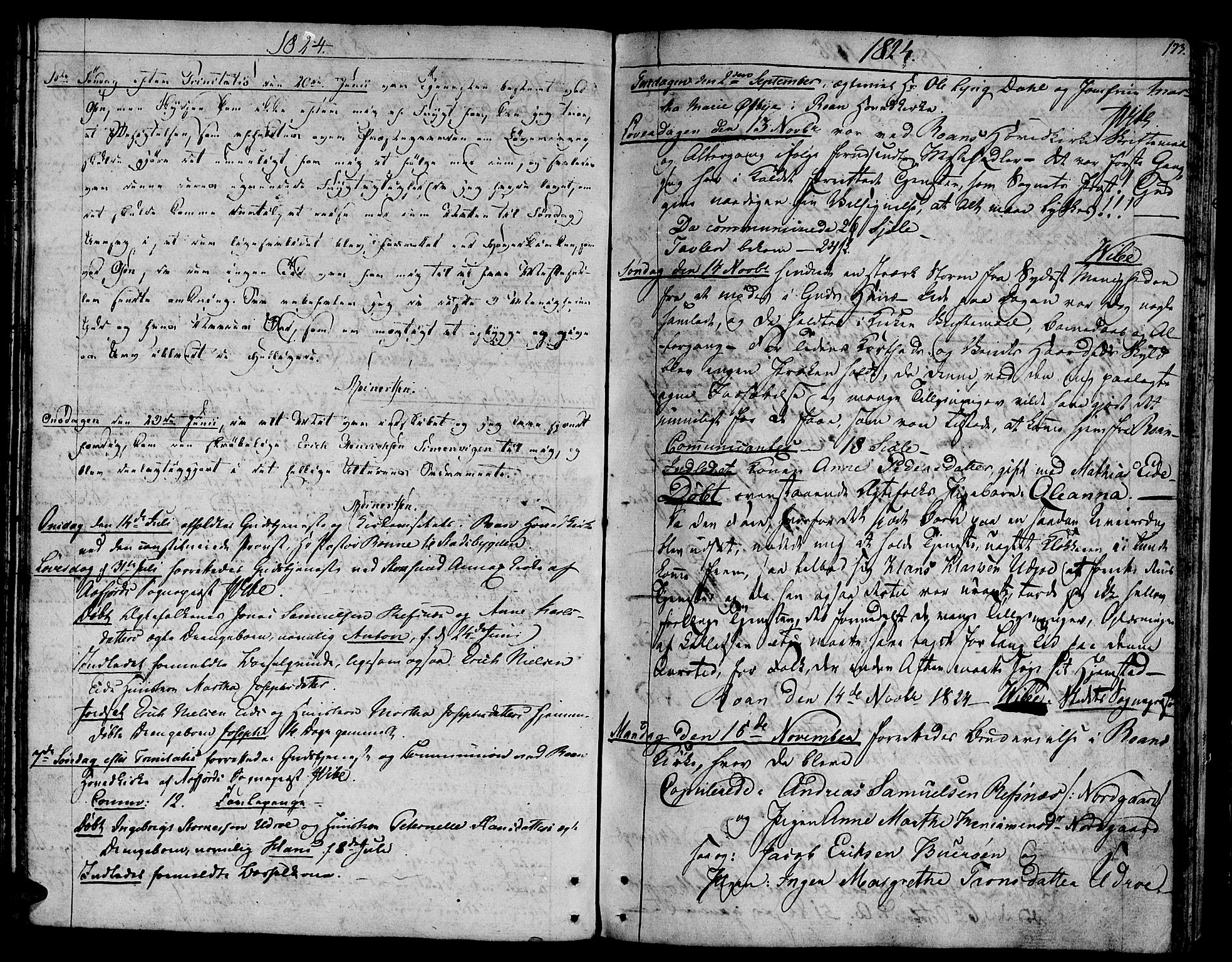 Ministerialprotokoller, klokkerbøker og fødselsregistre - Sør-Trøndelag, SAT/A-1456/657/L0701: Parish register (official) no. 657A02, 1802-1831, p. 173
