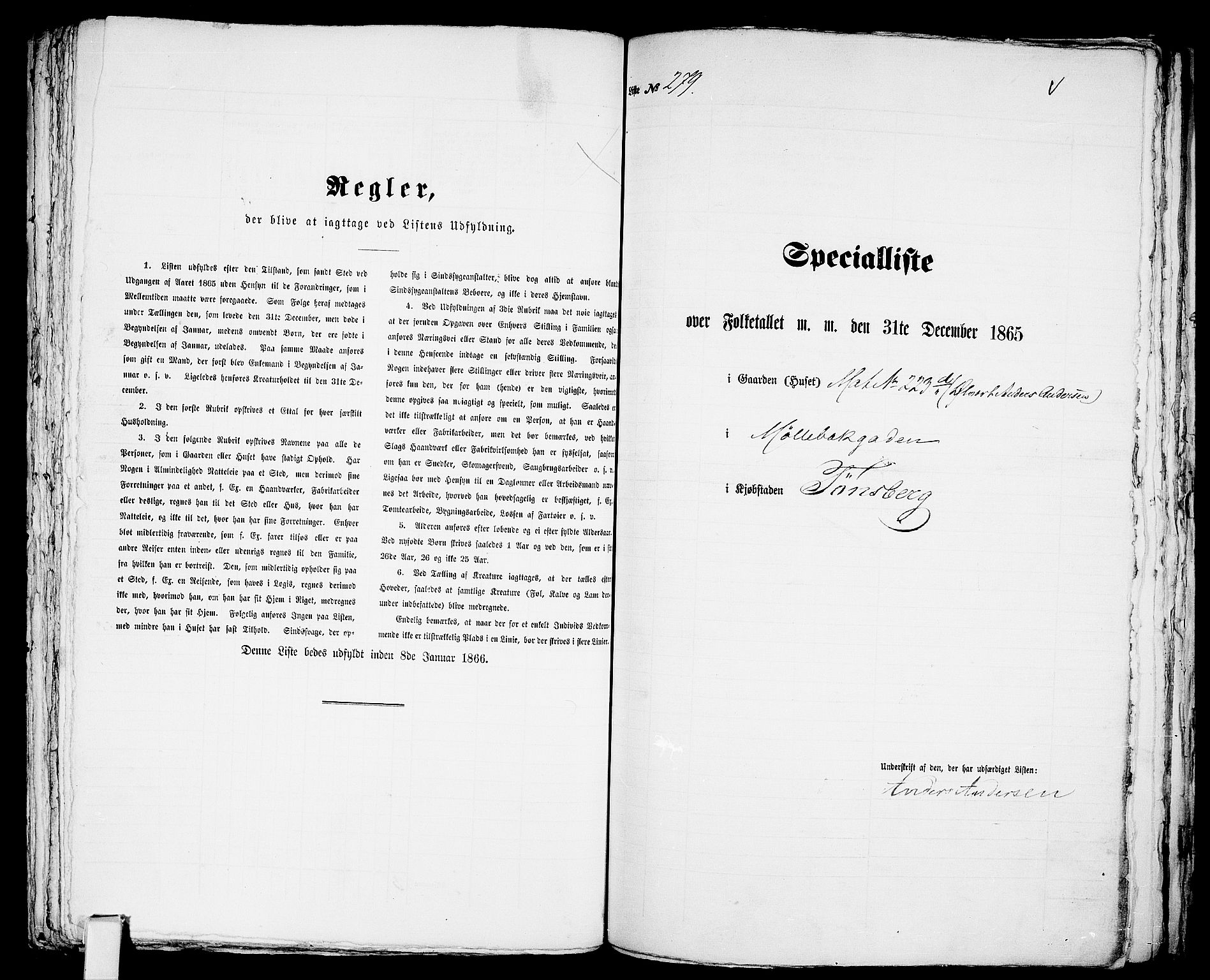 RA, 1865 census for Tønsberg, 1865, p. 600