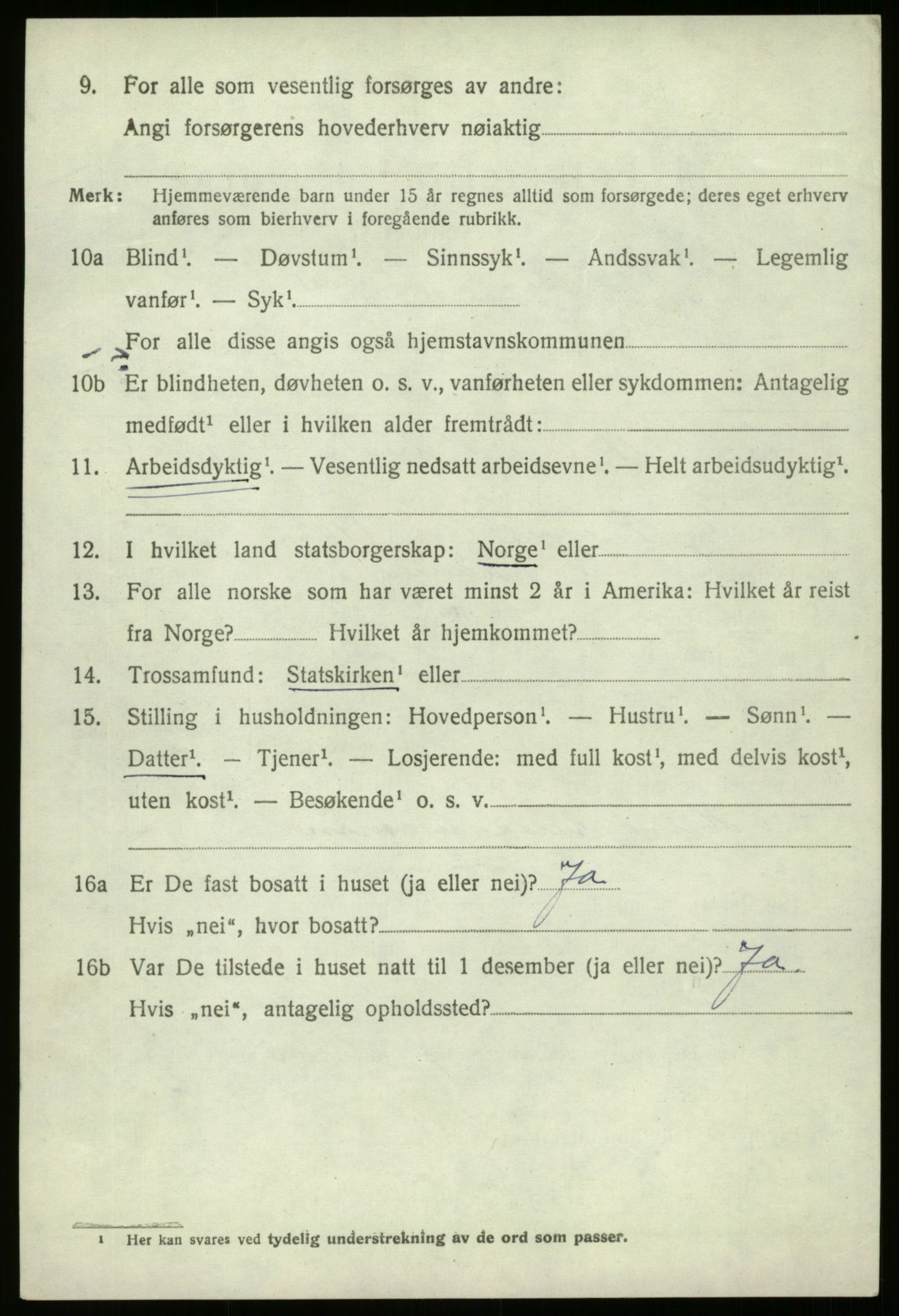 SAB, 1920 census for Bremanger, 1920, p. 6733