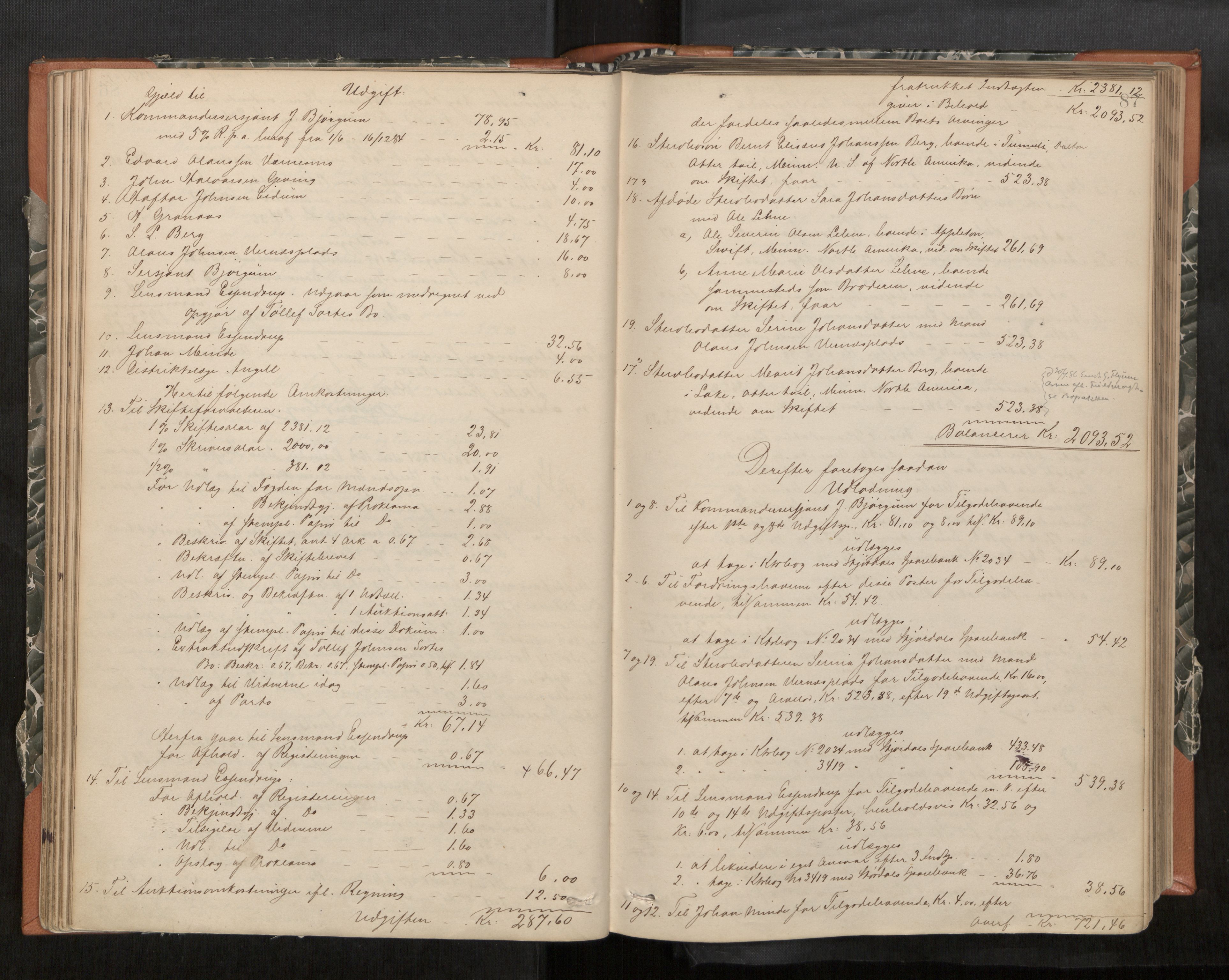 Stjør- og Verdal sorenskriveri, AV/SAT-A-4167/1/3/3A/L0045: Skifteslutningsprotokoll, 1884-1889, p. 87
