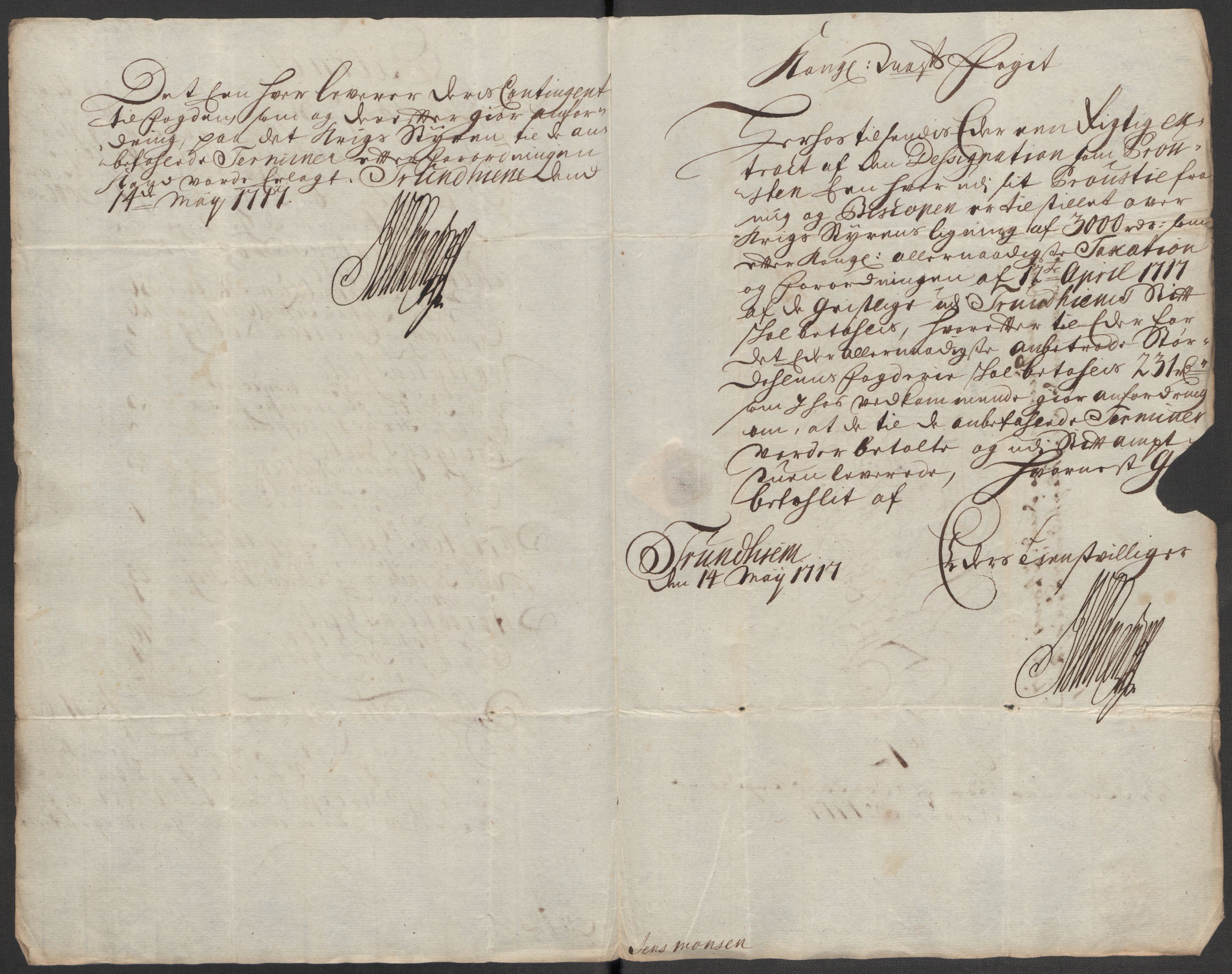 Rentekammeret inntil 1814, Reviderte regnskaper, Fogderegnskap, AV/RA-EA-4092/R62/L4207: Fogderegnskap Stjørdal og Verdal, 1717, p. 172